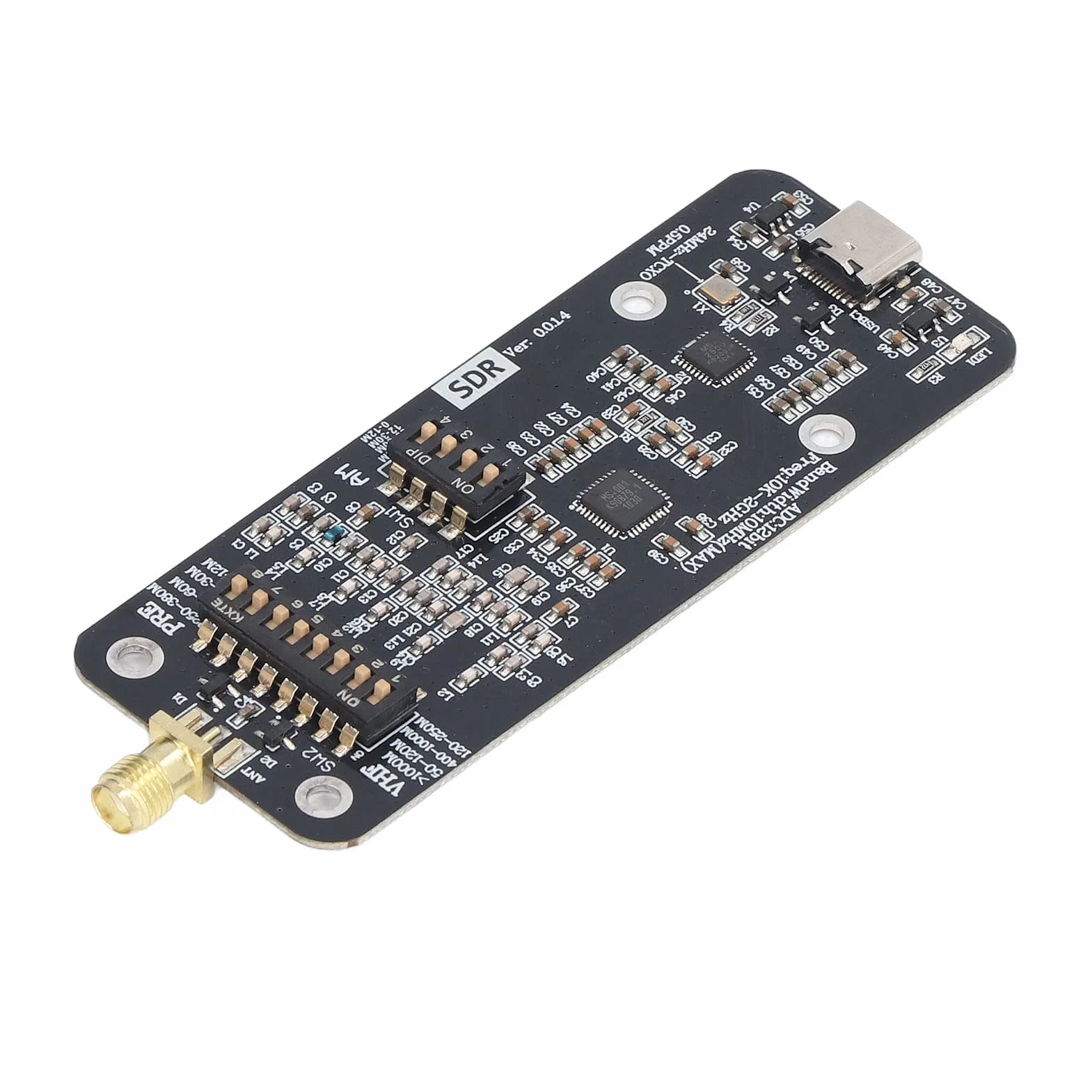 Odbiornik SDR, RSP1 12-bitowa Płyta Modułu Radiowego Zdefiniowana Programowo 10 KHz 2 GHz Odbiornik Tunera USB Ham Odbiornik Radiowy do Modulacji