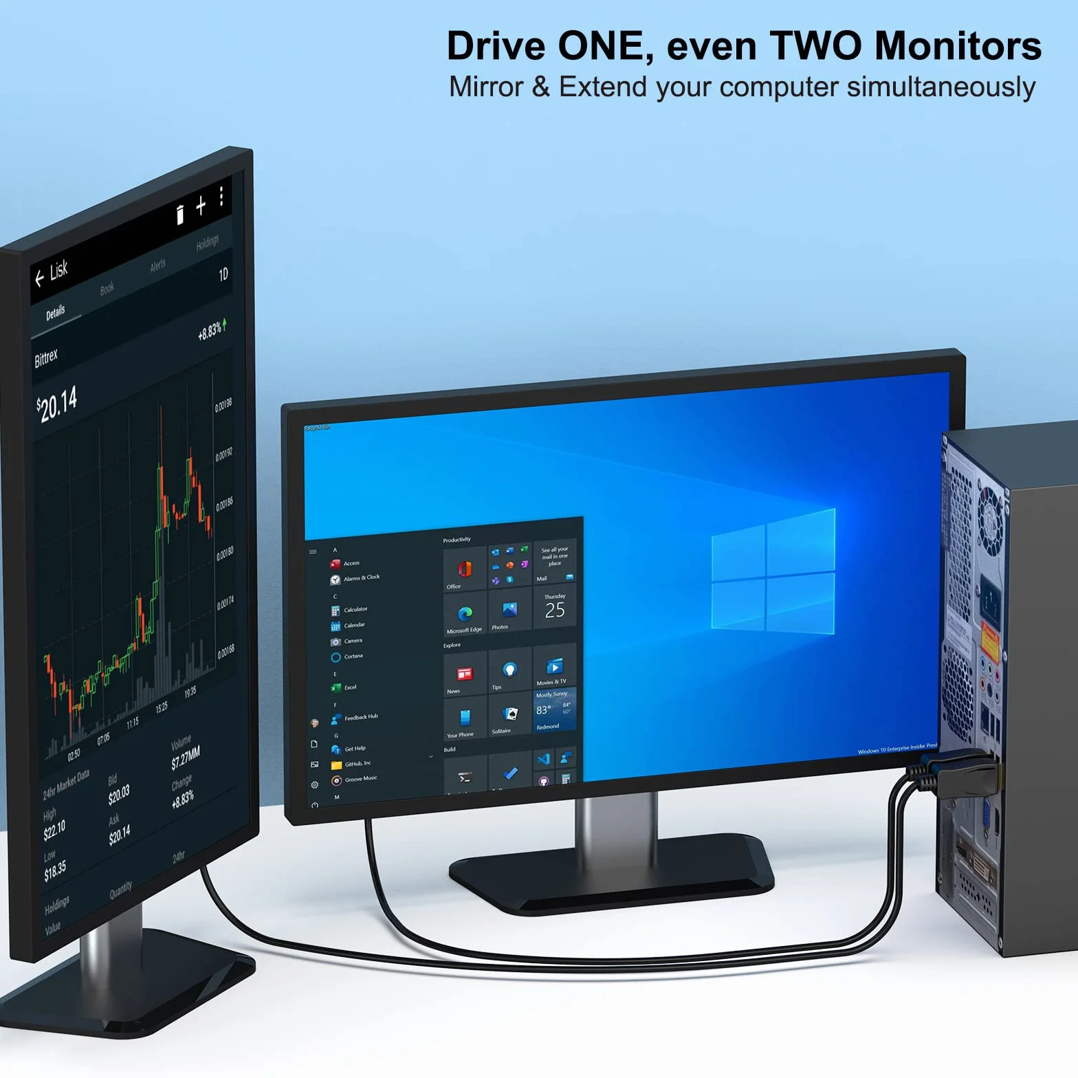BENFEI Kabel DisplayPort do DVI o długości 6 stóp, adapter DisplayPort do DVI z męskiego na męskie, pozłacany kabel do Lenovo, Dell, HP i innych marek