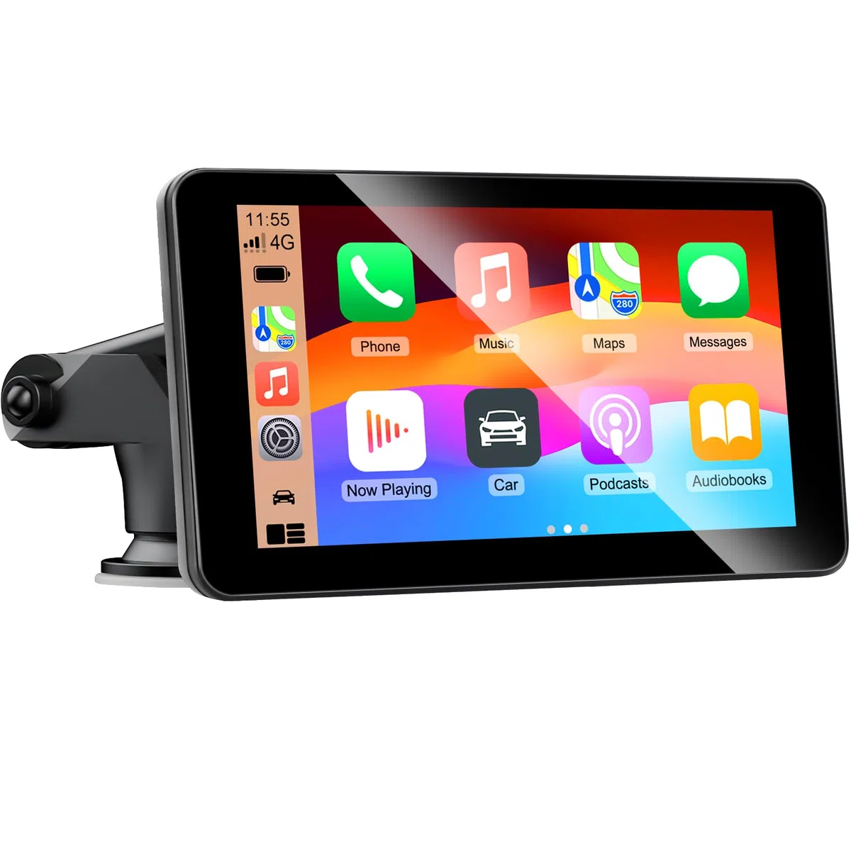 7-calowy ekran Apple CarPlay, ekran Android Auto, tablet samochodowy z Bluetooth/FM/AUX, obsługa Mirror Link/sterowania głosowego/nawigacji GPS