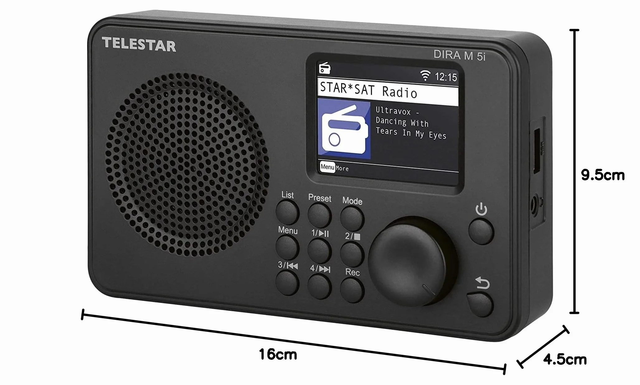 Telestar DIRA M 5i radio internetowe (kolorowy wyświetlacz TFT, UPnP i USB Media-Playback, budzik, Bluetooth 5.1, zdalne sterowanie za pomocą aplikacji Soundmate)