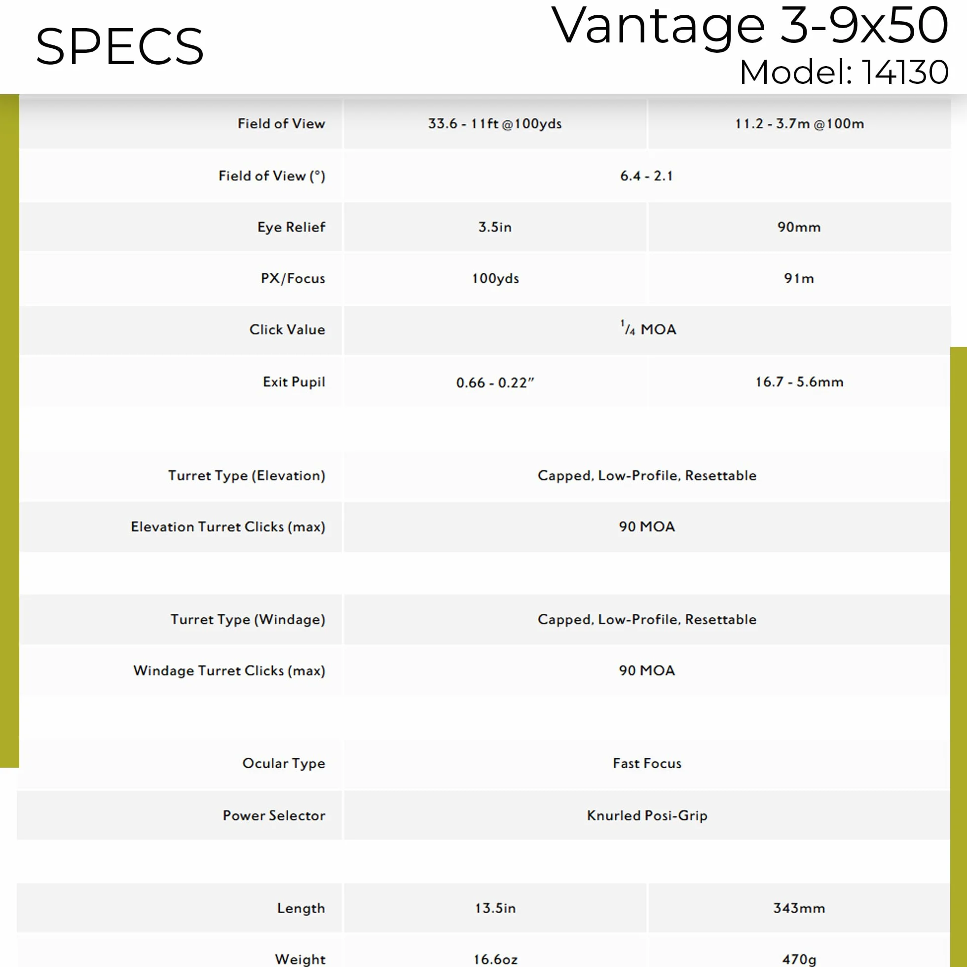 Hawke VANTAGE 3-9X50 luneta celownicza, czarna, M