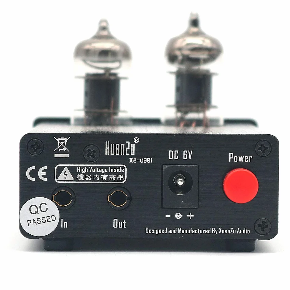 DollaTek 6J1 Mini przedwzmacniacz lampowy próżniowy Audio Hi-Fi przedwzmacniacz stereo kontrola wysokich basów