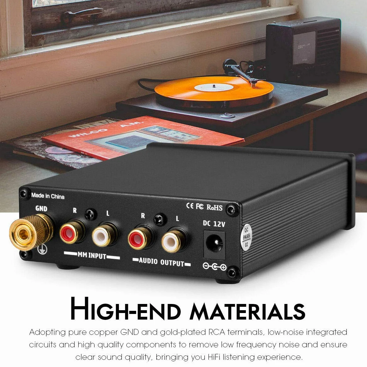 Nobsound Mini Hi-Fi MM przedwzmacniacz gramofonowy RIAA, przedwzmacniacz płyt gramofonowych, wzmacniacz gramofonowy