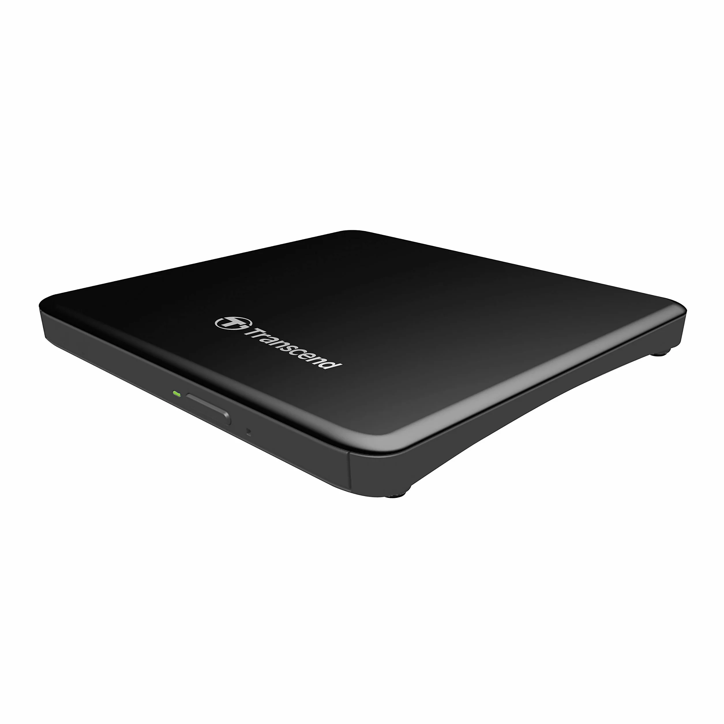 Transcend Zewnętrzny napęd DVD USB Type-A CD DVD +/- RW Napęd optyczny Burner Slim do laptopa/komputera stacjonarnego (TS8XDVDS-K) Czarny