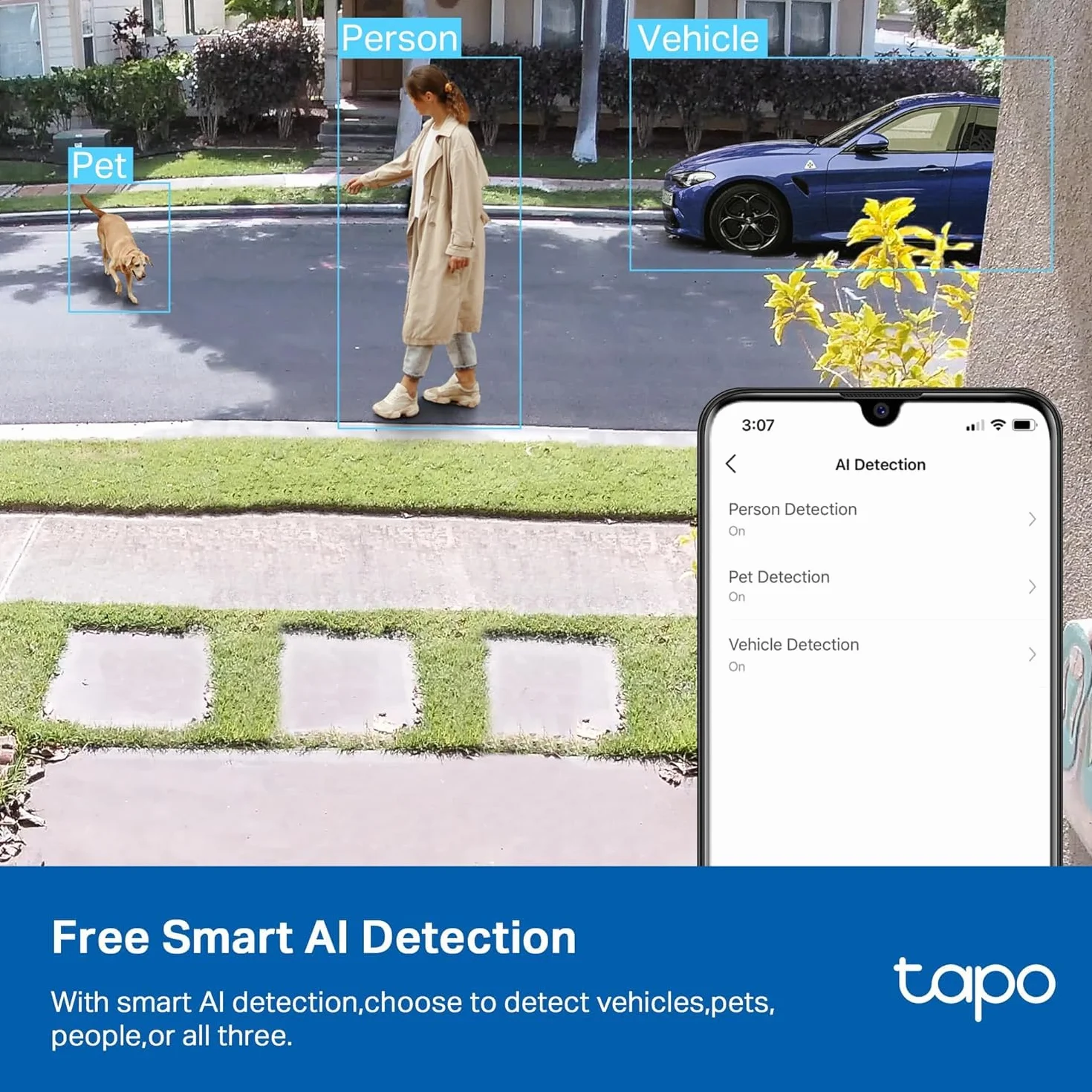 TP-Link Tapo C120 | Kamera Wi-Fi 2K QHD do monitoringu wnętrz | Inteligentne wykrywanie ludzi, zwierząt i dźwięku | Dwukierunkowe audio | Tryb nocny | Kompatybilna z Alexa i Google Home