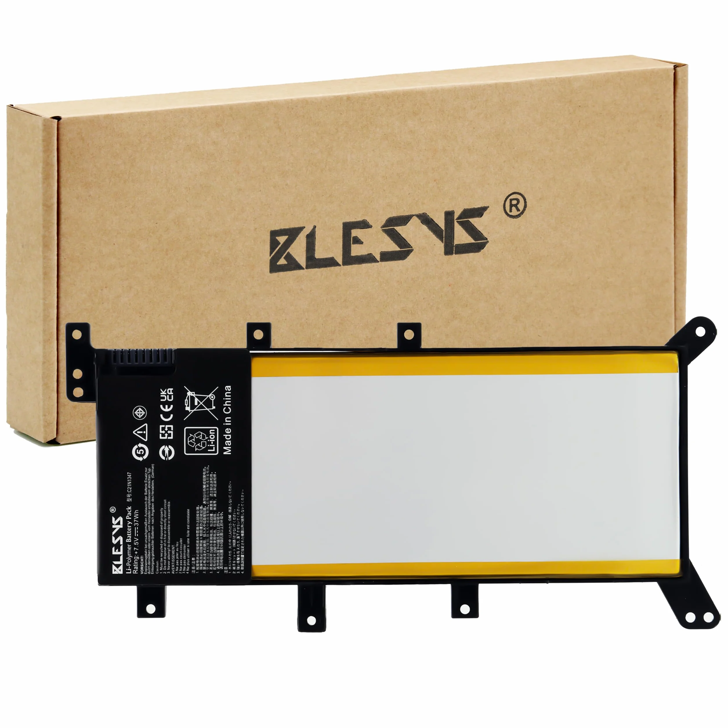 BLESYS Bateria do laptopa ASUS A555L A555LA A555LB A555LD A555LI A555LN A555 A555BA A555BP A555DA A555QA A555UA A555UB A555UF A555UJ A555UQ A555Y A555YI A556 A556U A556UA seria 7.6V 38Wh