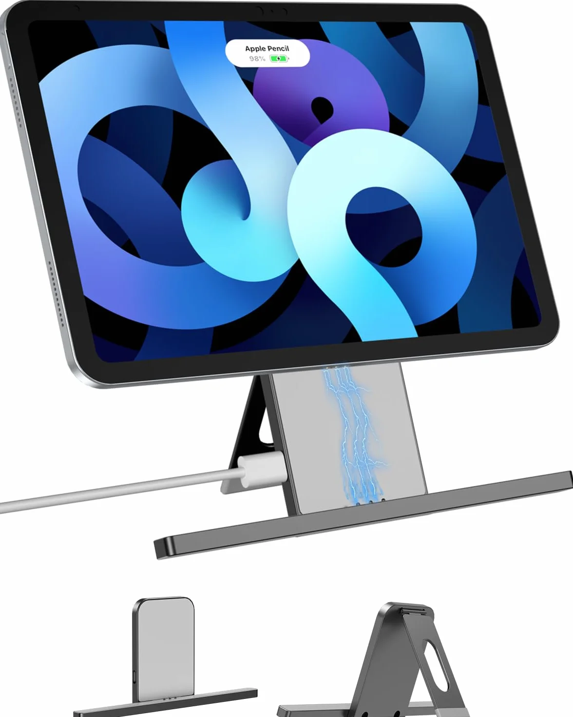 Magnetyczna bezprzewodowa ładowarka do iPada 10. generacji 18 W Smart Connector stojak szybkie ładowanie z kablem USB-C