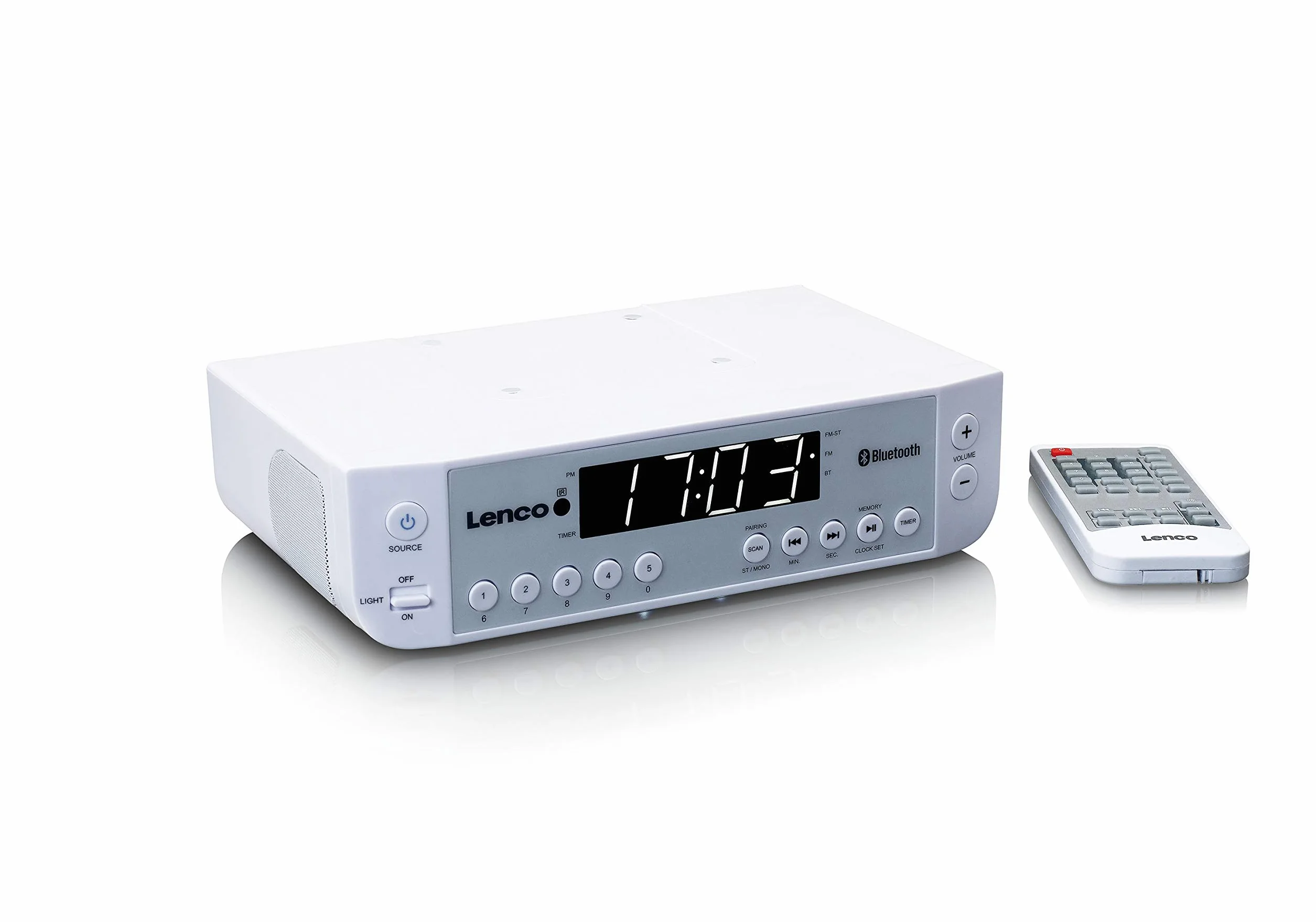 Lenco KCR-100 Radio Kuchenne, Biały, 1W
