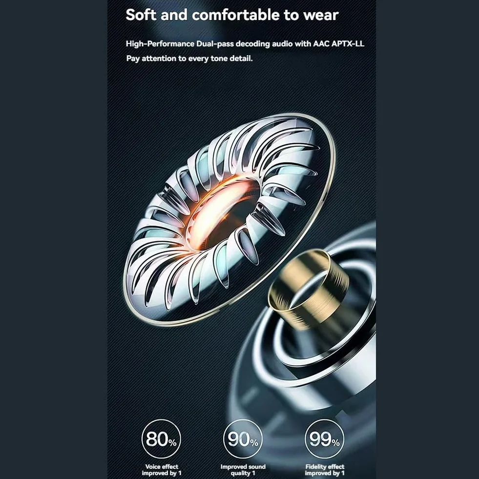 Słuchawki Bluetooth Przewody do tłumaczenia w czasie rzeczywistym Inteligentne słuchawki głosowe AI Bezprzewodowe słuchawki do podróży, C