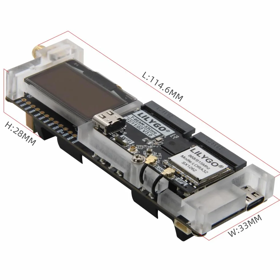 LILYGO T-BeamSUPREME Meshtastic ESP32-S3 Płytka rozwojowa LoRa L76K GPS WiFi Bluetooth 1.3-calowy SH1106 OLED 868MHz
