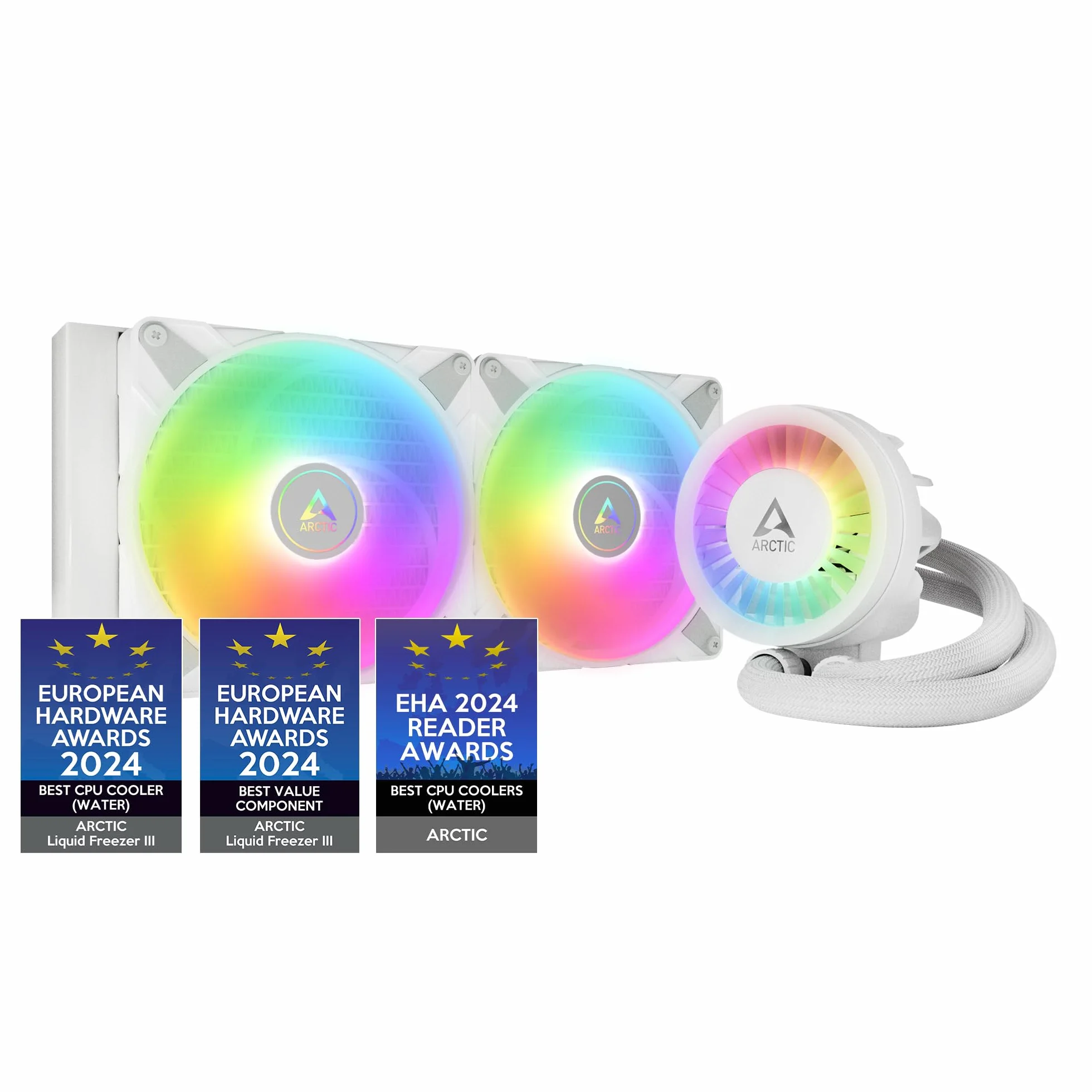 ARCTIC Liquid Freezer III 280 A -RGB - Chłodzenie wodne PC, All-in-One CPU AIO Water Cooler, kompatybilny z Intel i AMD, wydajna pompa sterowana PWM