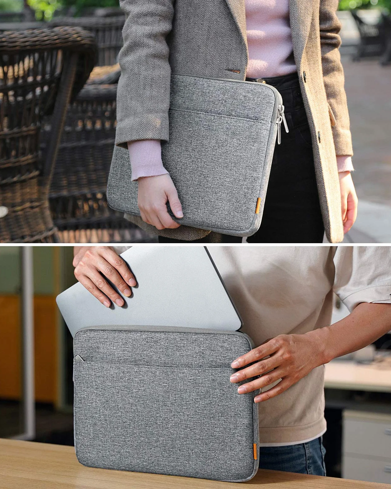 Inateck Etui kompatybilne z MacBook Pro M1 14" 2021/13" MacBook Air 2012-2017, MacBook Pro 2012-2015/14,4-13,5" Surface Laptop 4/3 / Laptop Studio, MateBook D14, etui ochronne