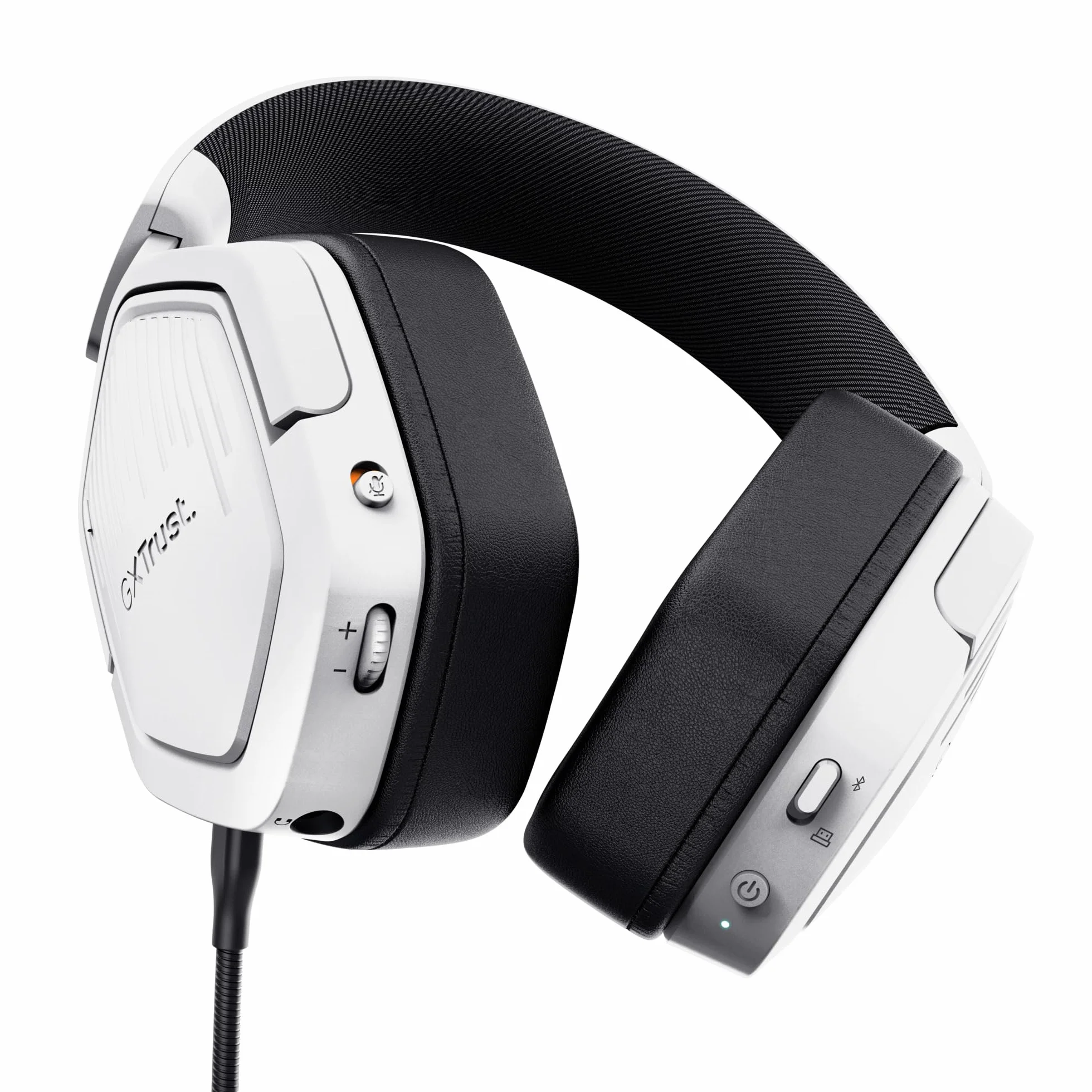 Trust GXT 1493W Ravox Bezprzewodowe Słuchawki Gamingowe Bluetooth 2.4 GHz PS5 PS4 Switch PC 50mm 70h Biały