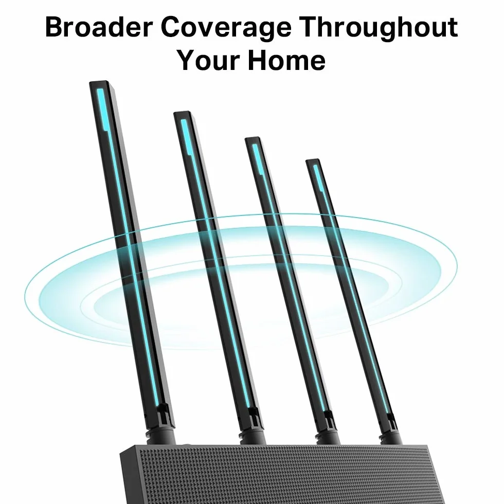 TP-Link Archer C80 Router WiFi – AC1900 Dwuzakresowy (5 GHz 1300 Mb/s + 2.4 GHz 600 Mb/s), MU-MIMO, Beamforming, Kontrola Rodzicielska