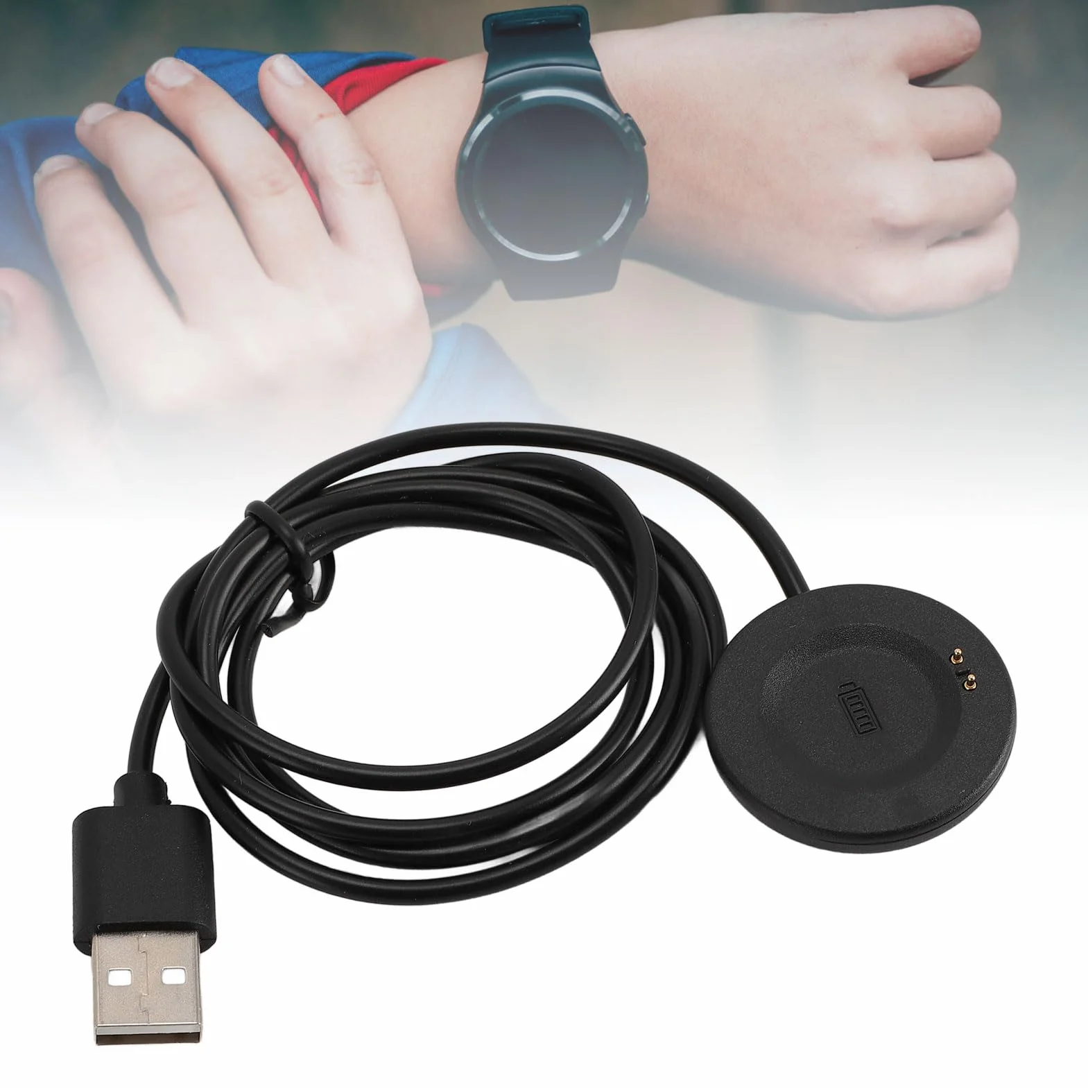 Ładowarka do Inteligentnego Zegarka Kompatybilna Magnetycznie z Itouch Air 4, Air 3, Air SE ze Sport, Sport 3, Sport 4, Explorer 3 dla Smartwatcha, Wymiana Kabla USB do ładowania