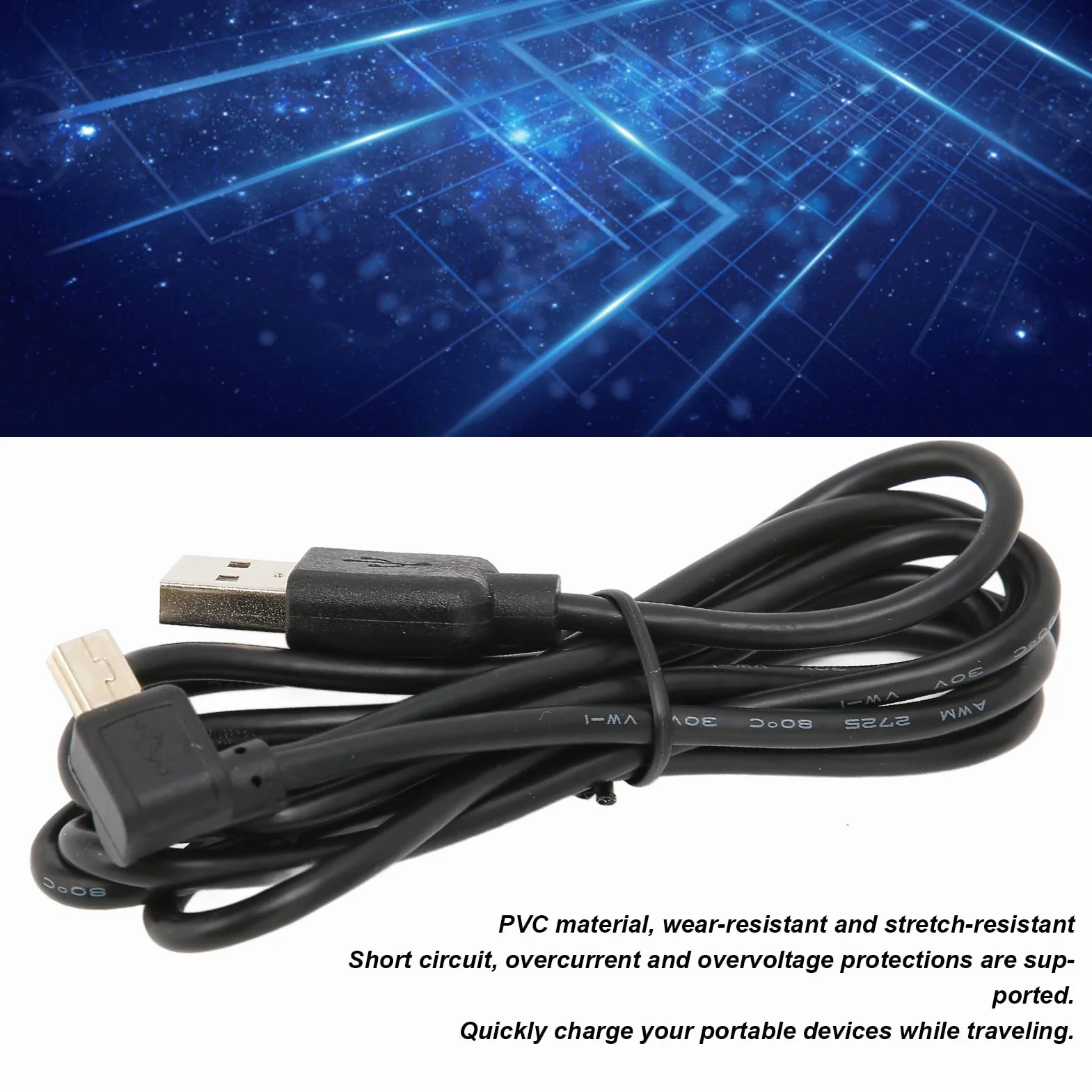 Ładowarka USB do Synchronizacji Danych Kabel ładujący do TomTom GO 520 530 630 720 730 920 930, 5Pin 150cm Kabel Mini USB do TomTom, GPS Telefony Komórkowe Tablety Odtwarzacze MP3 Przewód ładujący, Sz