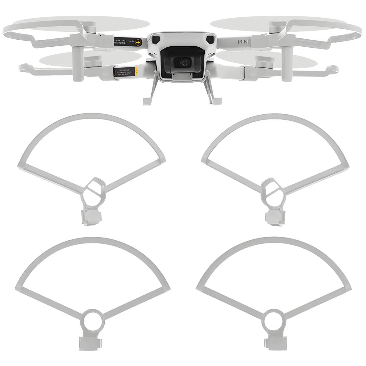 Mini 2 Osłona Śmigła - Ochraniacz do Drona DJI Mini 4K/Mini 2 SE/SE, Szybkozłączka, Zapasowe Ochraniacze Ostrza, Rekwizyty, Kompatybilne z Akcesoriami do Dronów Mini 4K