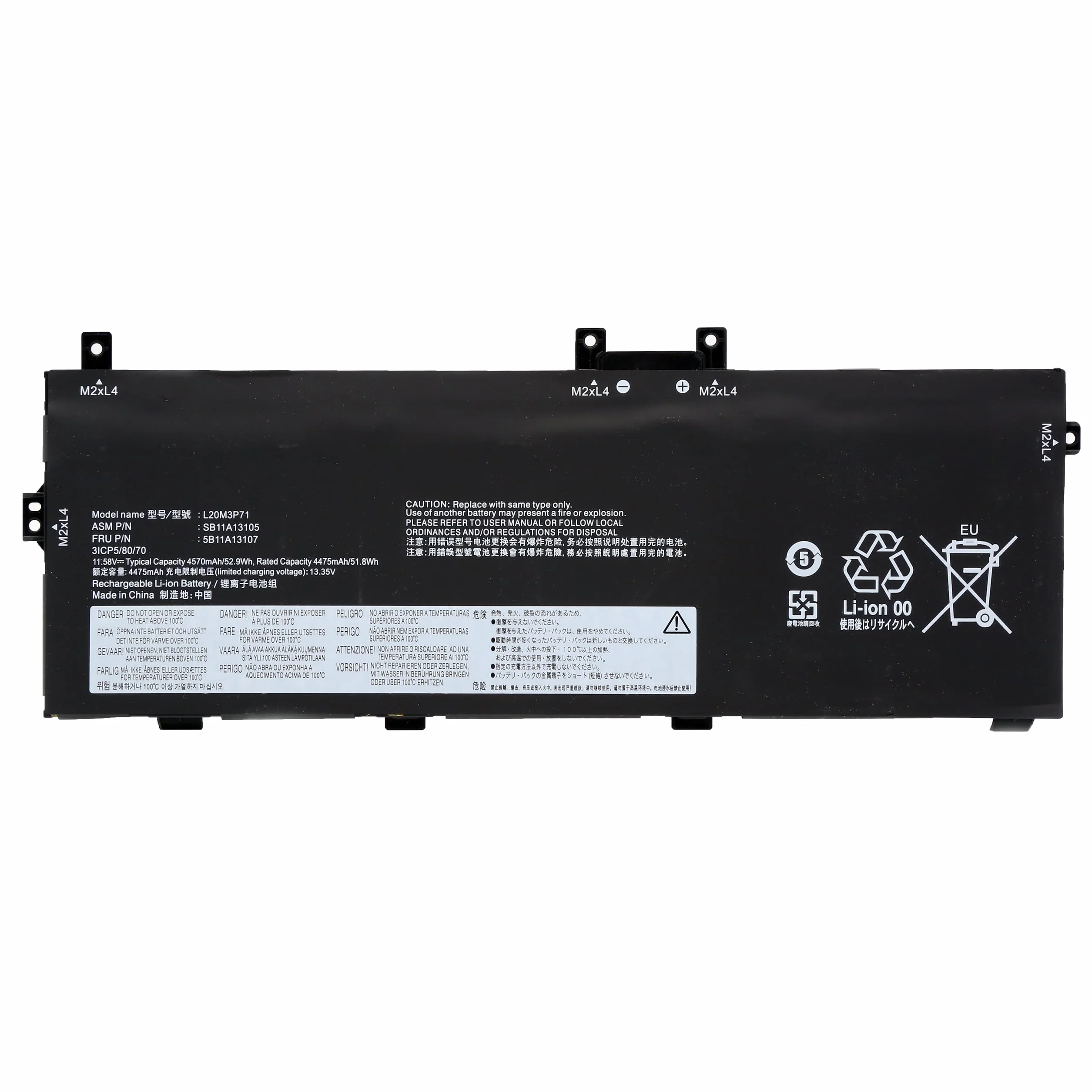 BLESYS L20M3P71 L20C3P71 bateria do Lenovo ThinkPad-Yoga X13 Gen 2 (20W8/20W9) Gen 3 (21AW/21AX) PC Notebook 11,58 V 52,9 Wh