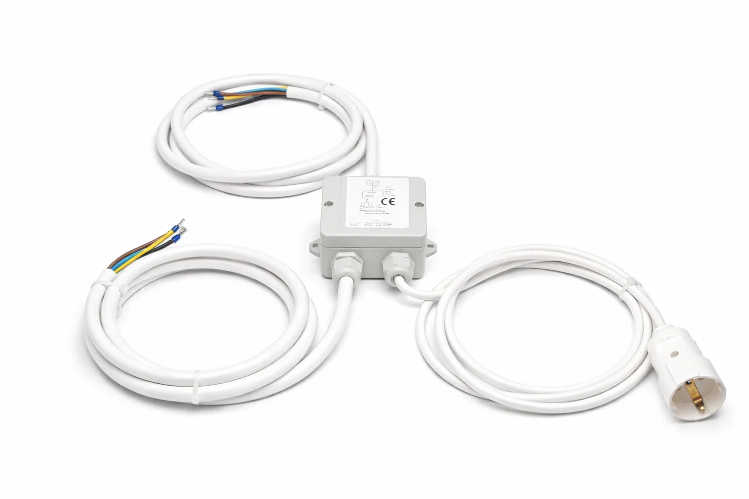 Power Splitter 2 m rozdzielacz kuchenny prądu przyłącze piekarnik płyta kuchenna ceramiczna indukcyjna biała