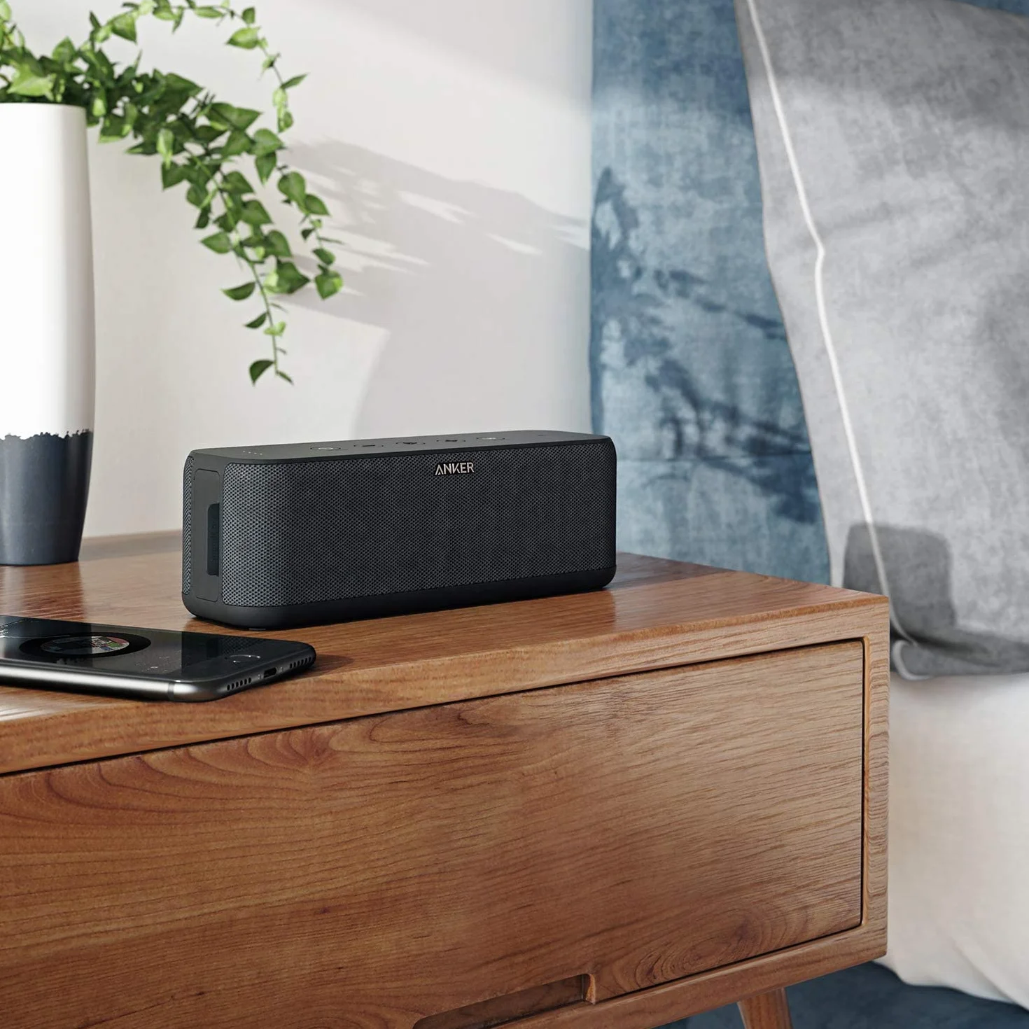 Soundcore Boost Anker Głośnik Bluetooth BassUp IPX7 12h Akumulator 20m Podwójne Przetworniki