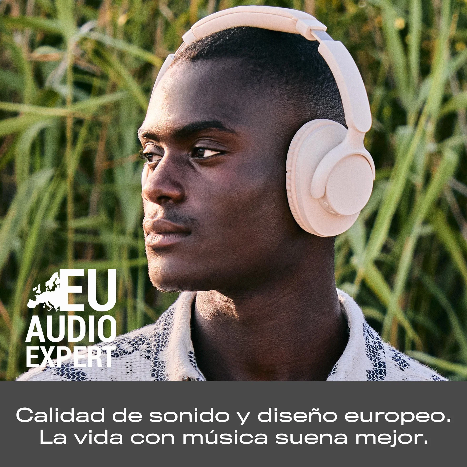 Energy Sistem Radiobeat Słuchawki Bluetooth 5.4, bateria 20h, połączenie wielu urządzeń, składana konstrukcja, radio FM, odtwarzacz MP3 Micro SD, asystent głosowy (biały)