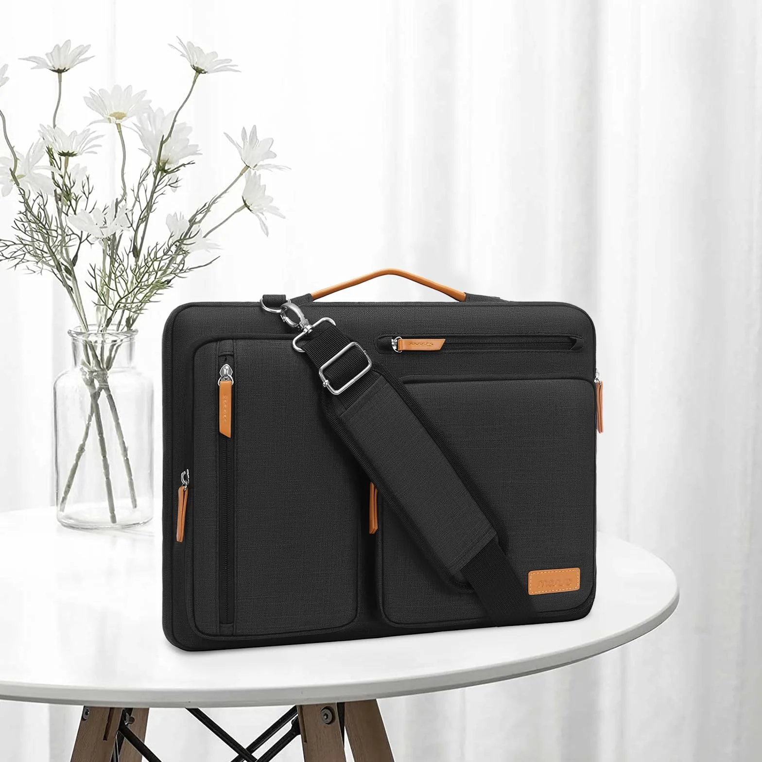 MOSISO Ochronna torba na laptopa 16 cali, kompatybilna z MacBook Pro 16, HP, Dell, Lenovo, Asus, etui listonoszka z 4 kieszeniami