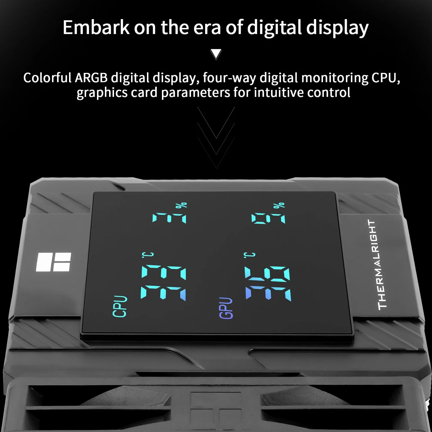 Thermalright Peerless Assassin 120 Digital ARGB Black chłodnica procesora, chłodzenie z podwójnymi wieżami i podwójnymi wentylatorami, chłodzenie powietrza CPU, cyfrowa osłona ekranu, do AM4/AM5,