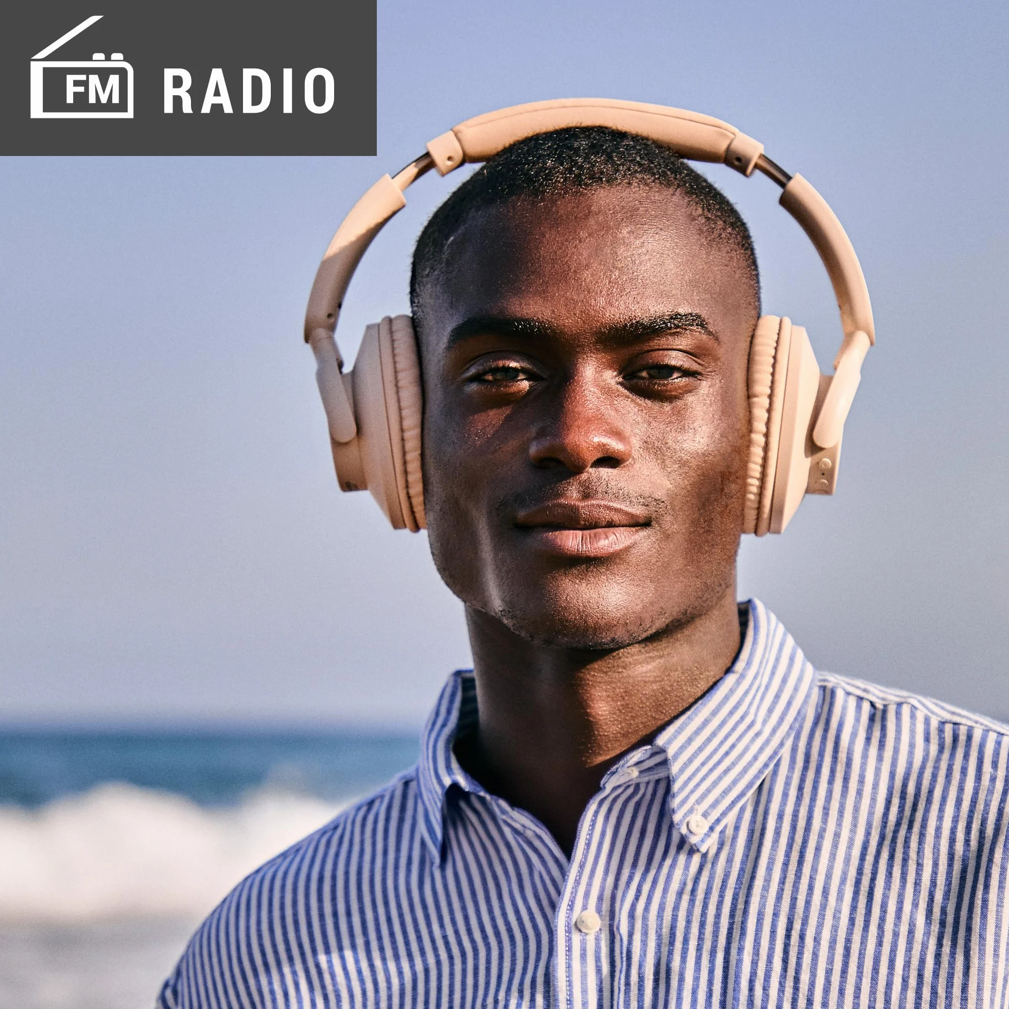 Energy Sistem Radiobeat Słuchawki Bluetooth 5.4, bateria 20h, połączenie wielu urządzeń, składana konstrukcja, radio FM, odtwarzacz MP3 Micro SD, asystent głosowy (biały)