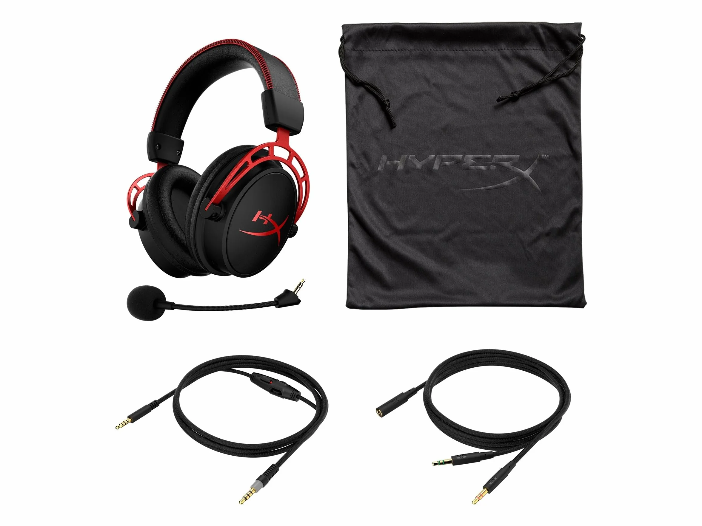 Hyperx Cloud Alpha 4P5L1AM#ABB Słuchawki Gamingowe, Czarny/Czerwony, 65 Ohm
