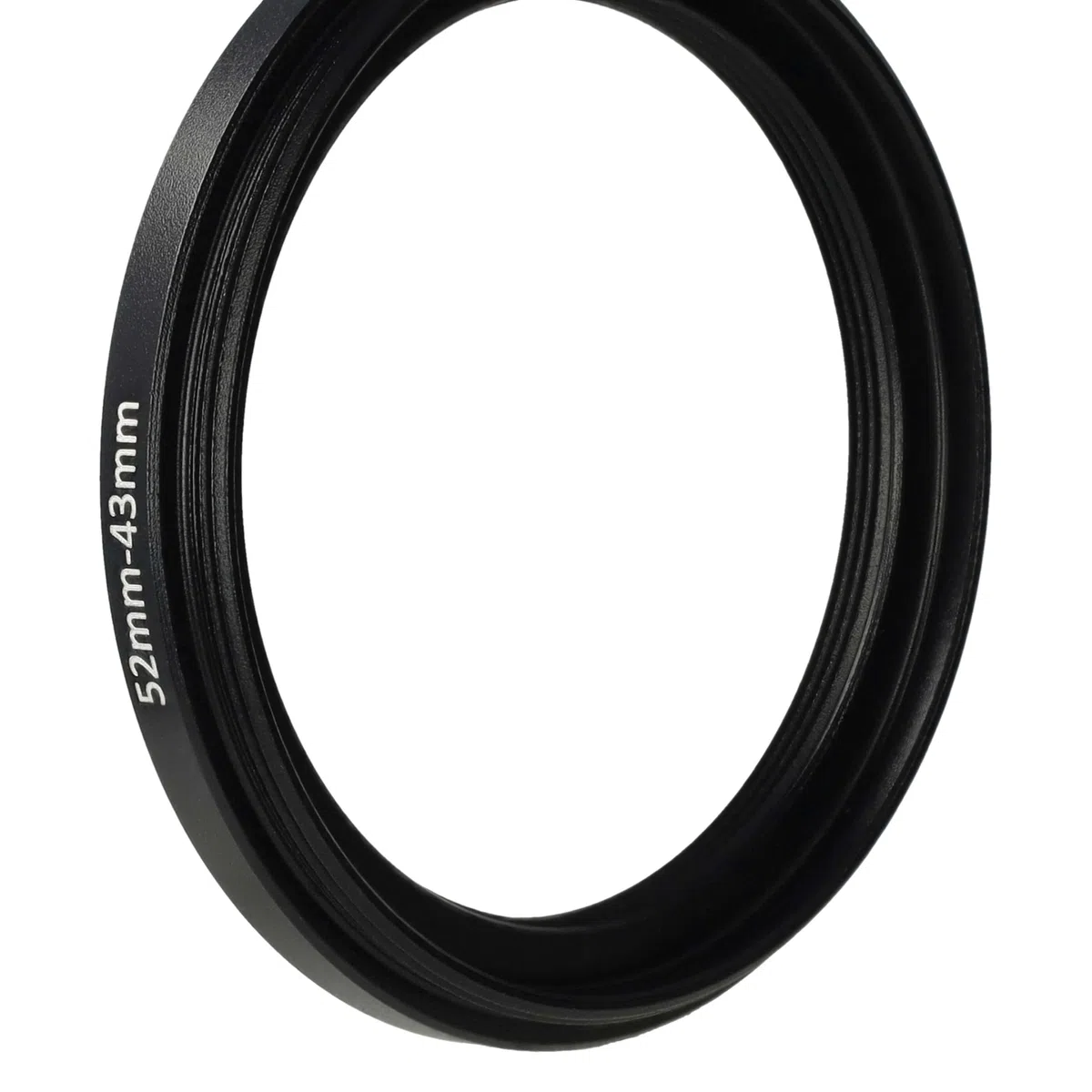 vhbw Step Down Adapter Ring Adapter filtra 52 mm-43 mm czarny pasujący do aparatu Agfa, Agfaphoto, Canon, Casio, Fujifilm, Kodak, Minolta, Nikon, Olympus
