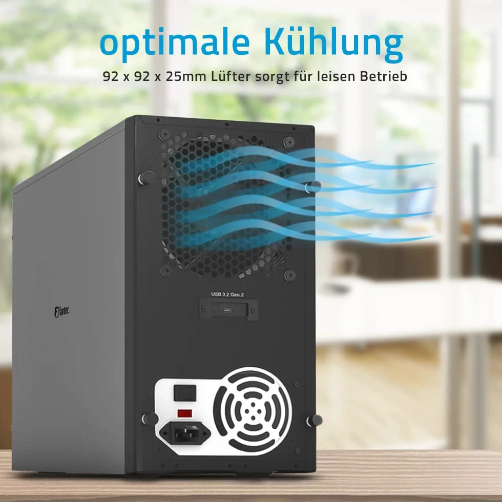 FANTEC Obudowa dysku twardego MB-X10U31, USB 3.1 Gen2 (10 Gbit/s)
