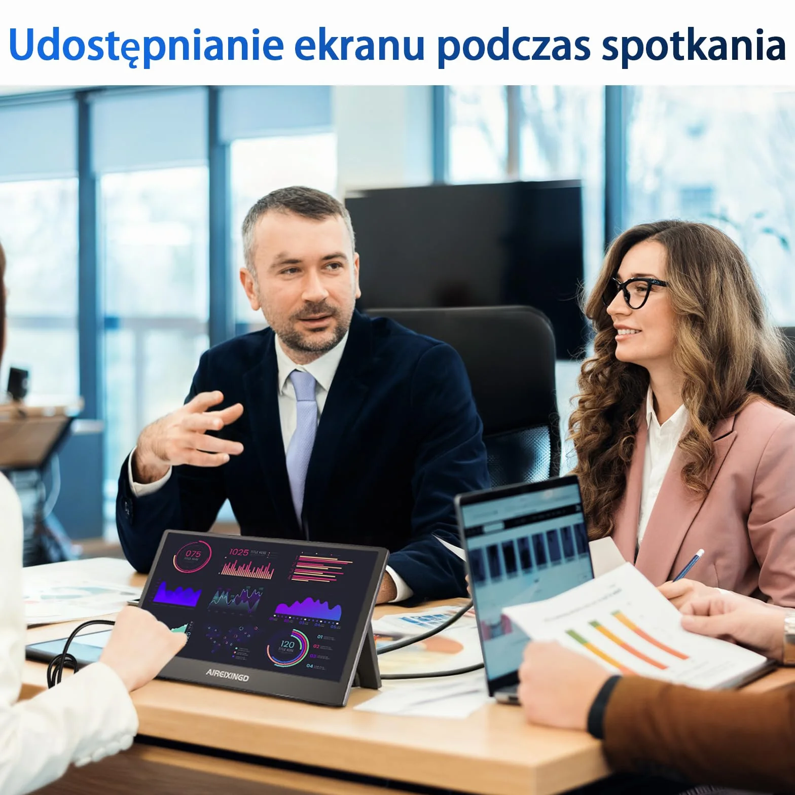 Przenośny monitor, 11,6" 1920×1080 FHD IPS przenośny ekran do laptopa ze stojakiem,montaż VESA, drugi ekran do laptopa/PC/Mac/PS5/Xbox - złącze USB C i HDMI [Klasa energetyczna A]
