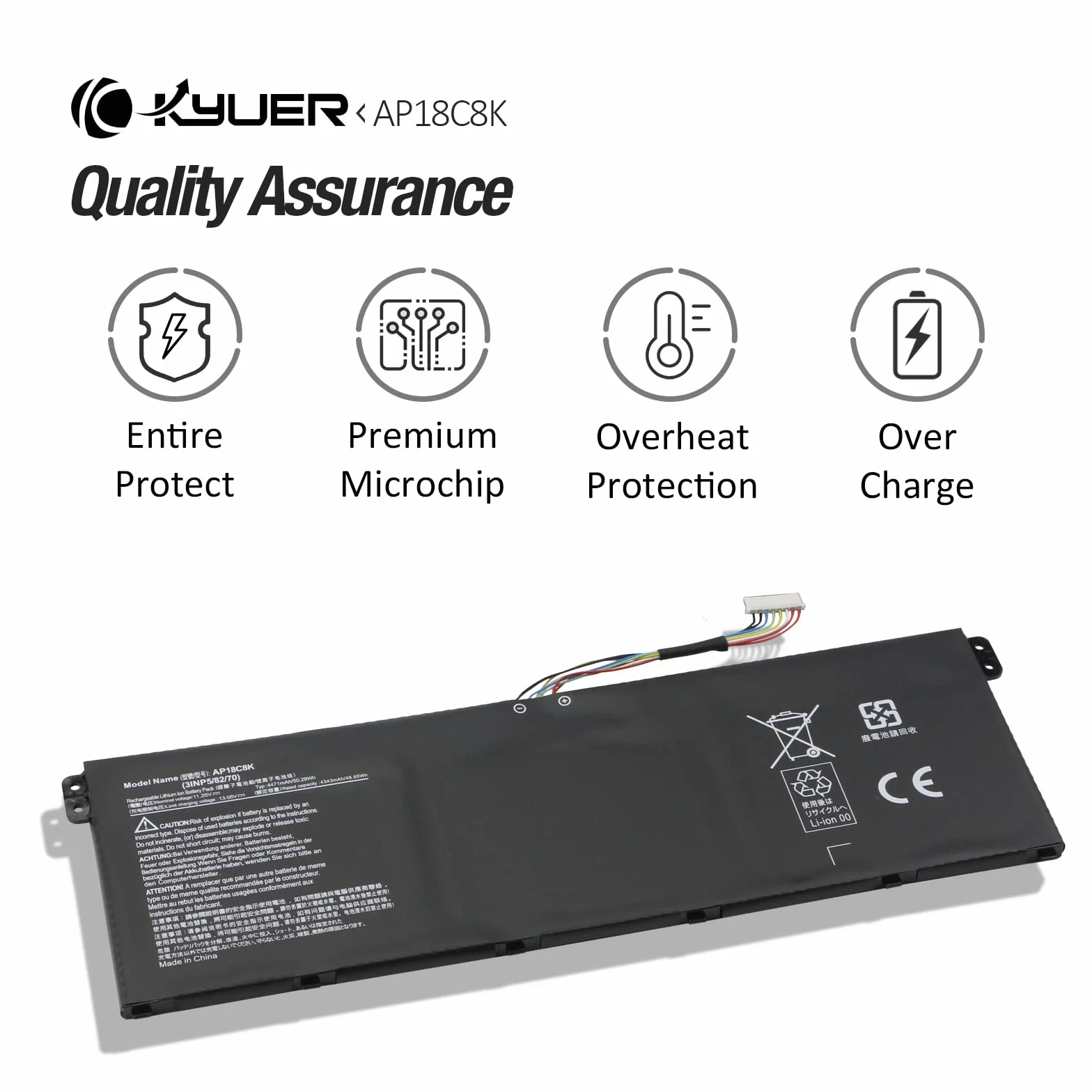 AP18C8K Laptop Bateria do Acer Chromebook 314 C933 C933T 315 CB315-3H CB315-3HT 514 CB514-1W CB514-1WT TravelMate P2 P215-52 P215-52G P215-53 P215-53G P214-52 P214-52G TMP215-52 TMP215-52G TMP215-53