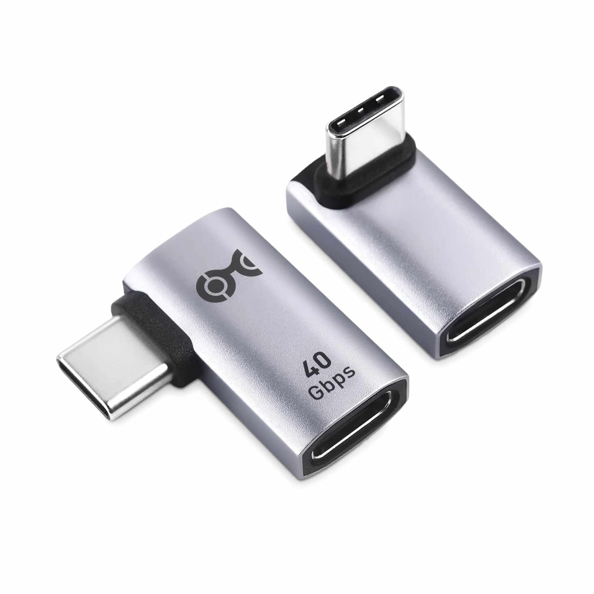Cable Matters zestaw adapterów USB-C pod kątem 90° i 40 Gb/s, do 4K@240Hz, ładowanie 240 W, transfer 40 Gb/s, kompatybilny z Thunderbolt 4, iPhone 16, Steam Deck