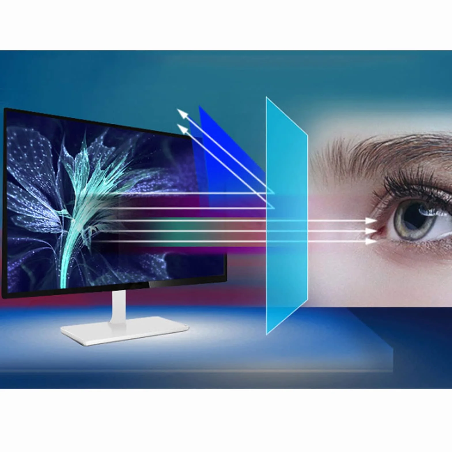 32-75 cali Ochrona ekranu telewizora, matowa antyodblaskowa anty-niebieskie światło Folia Zmiękcza światło Zmniejsza zmęczenie oczu dla Smart TV 4K LED, 32" (704 * 395mm)