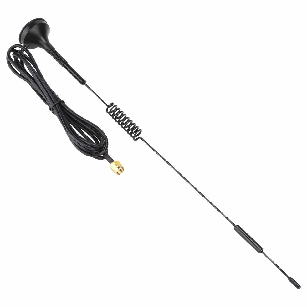 Sxhlseller Antena, moduł bezprzewodowy 433 MHz 10dBi wysoki zysk, 31 cm metalowa antena bezprzewodowy moduł magnetyczna antena ssąca SMA męska