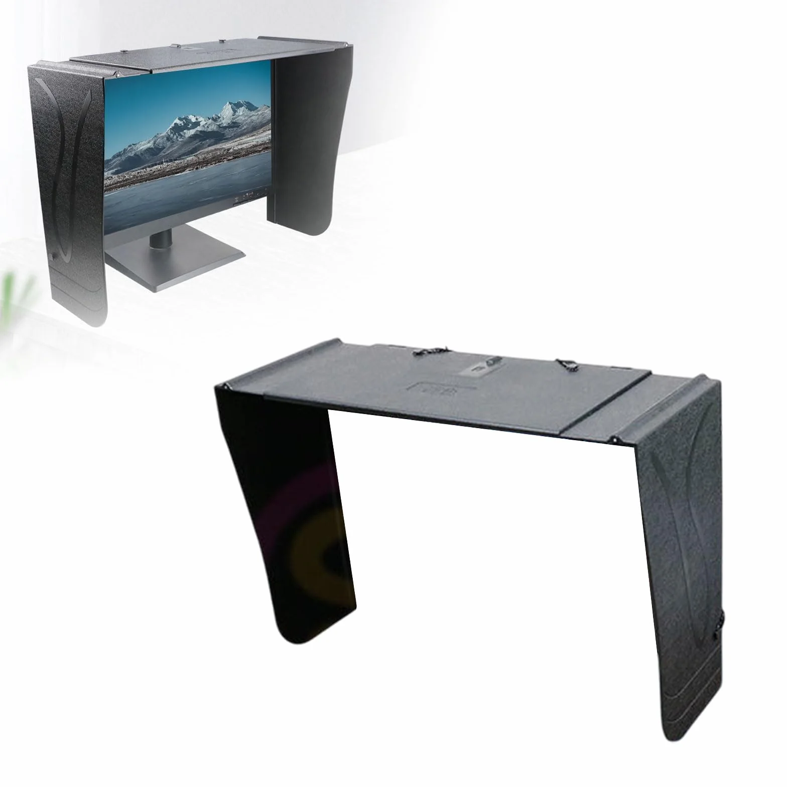 Osłona monitora, ochrona przed słońcem, ochrona przed słońcem do laptopów, regulowana osłona monitora, składana osłona, zapewnia ochronę prywatności, pasuje do praktycznie wszystkich laptopów
