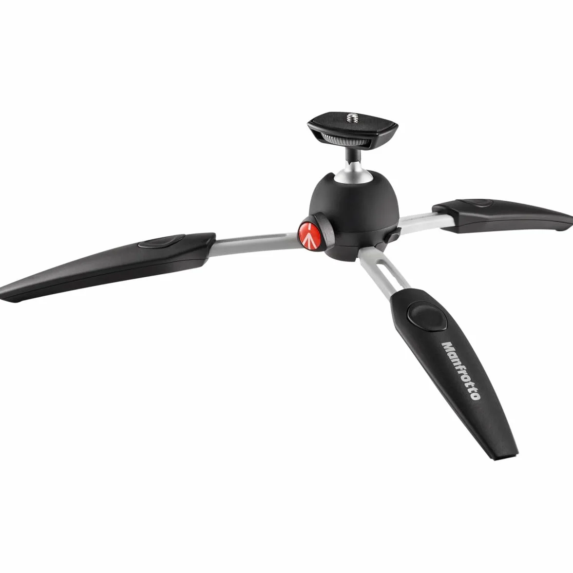 Manfrotto PIXI EVO 2 Częściowy Mini Statyw do Aparatów Bezlusterkowych, Czarny, 1 Sztuka