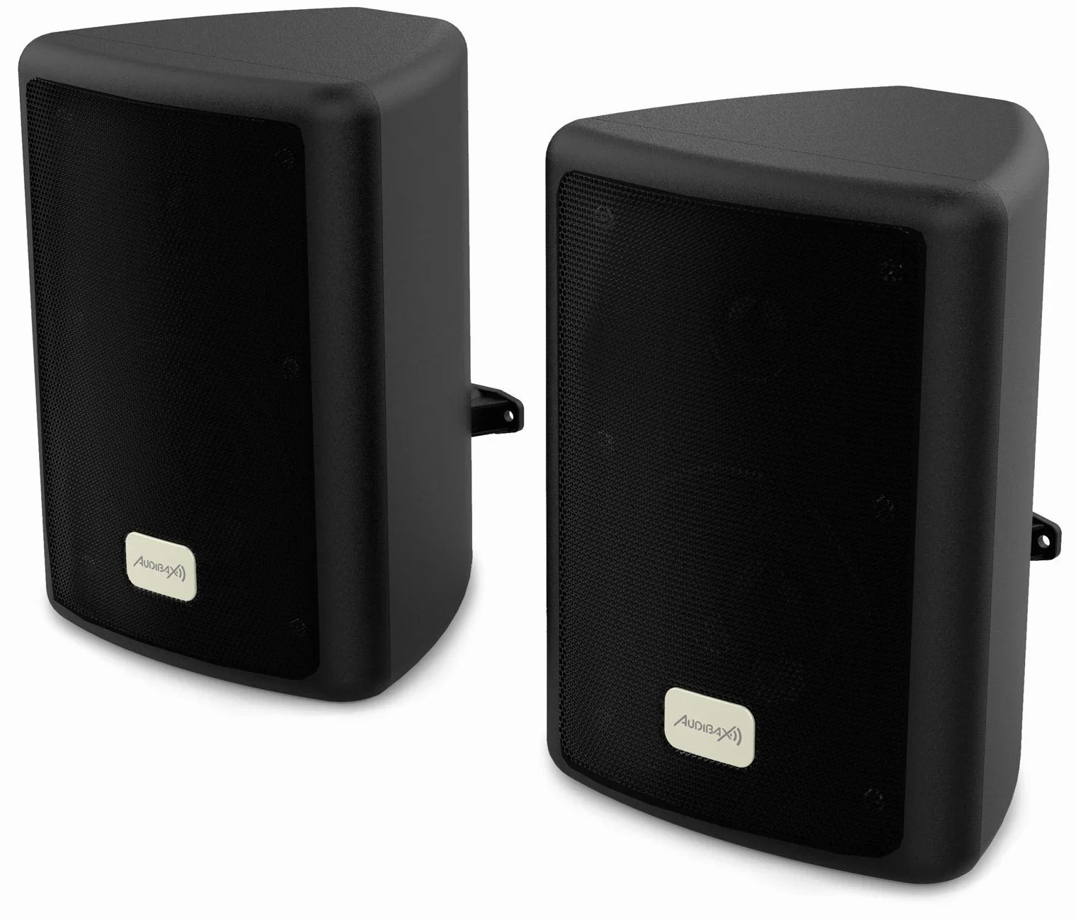 Audibax | VEGAS głośniki 8" – profesjonalny głośnik – głośnik Bluetooth z USB/SD – 200 W Peak – radio FM – efekty świetlne LED – kolor czarny – wymiary 295 x 245 x 445 mm