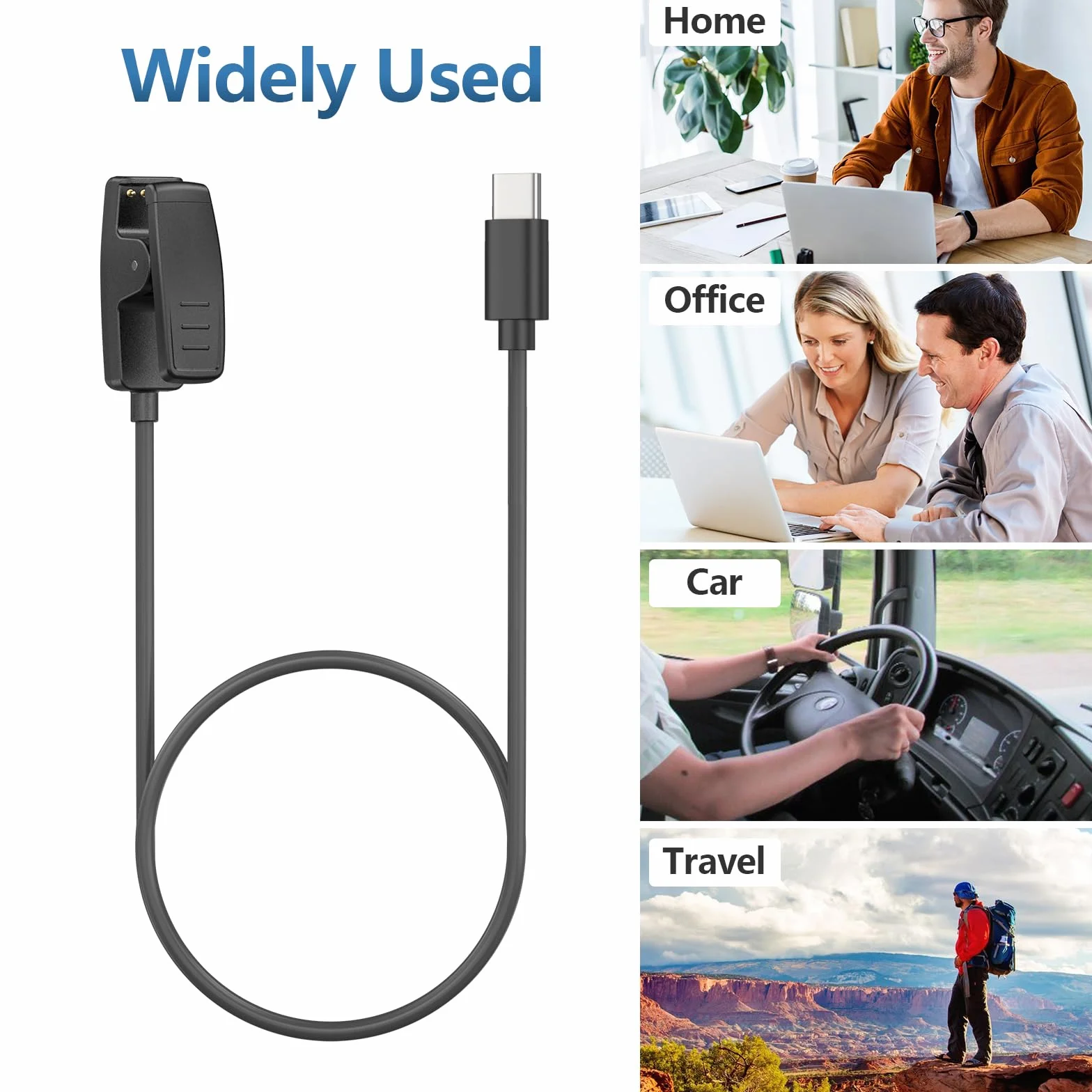Tobfit Ładowarka do zegarka Garmin Forerunner 35 35J 230 235 630 645 Music 735XT, USB C Garmin zegarek kabel do ładowania do Garmin Forerunner 645 (100 cm)