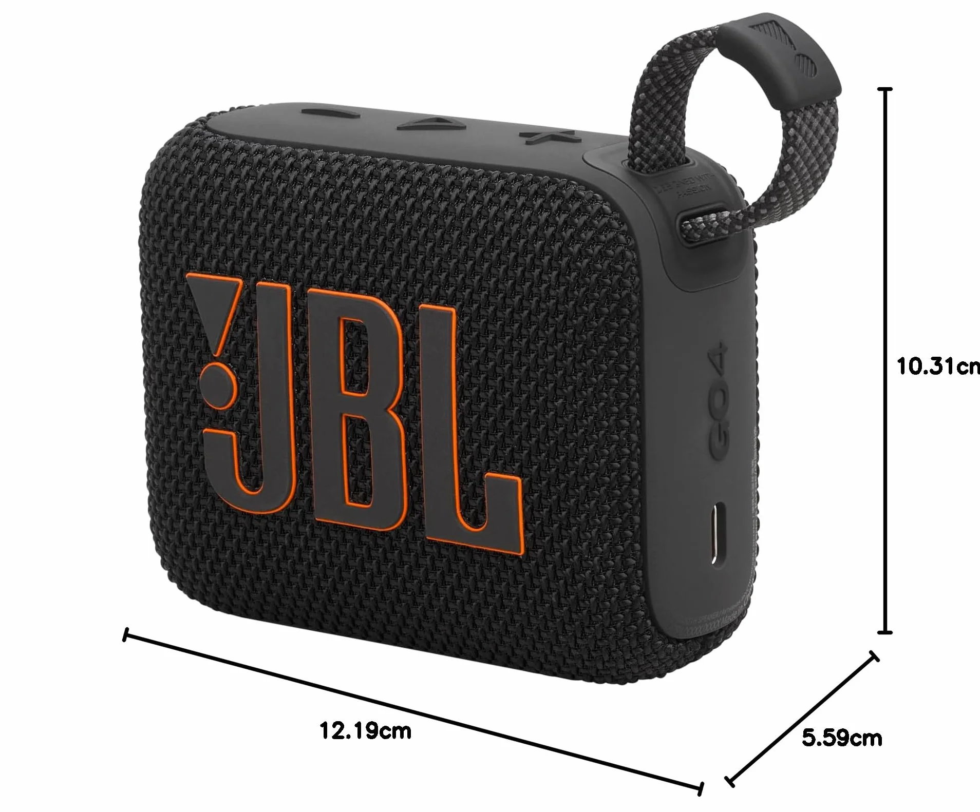 Jbl Go 4 JBLGO4BLK Głośnik Przenośny, Black, 7 h
