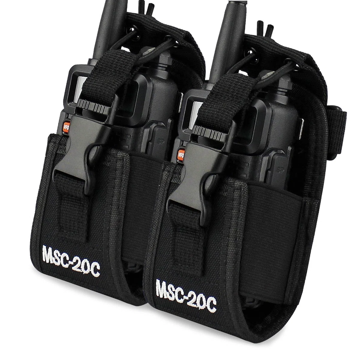 Wielofunkcyjny uchwyt do GPS telefon Motorola Kenwood Midland ICOM Yaesu BaoFeng Radio dwukierunkowe Walkie Holster(20C-2 szt.)