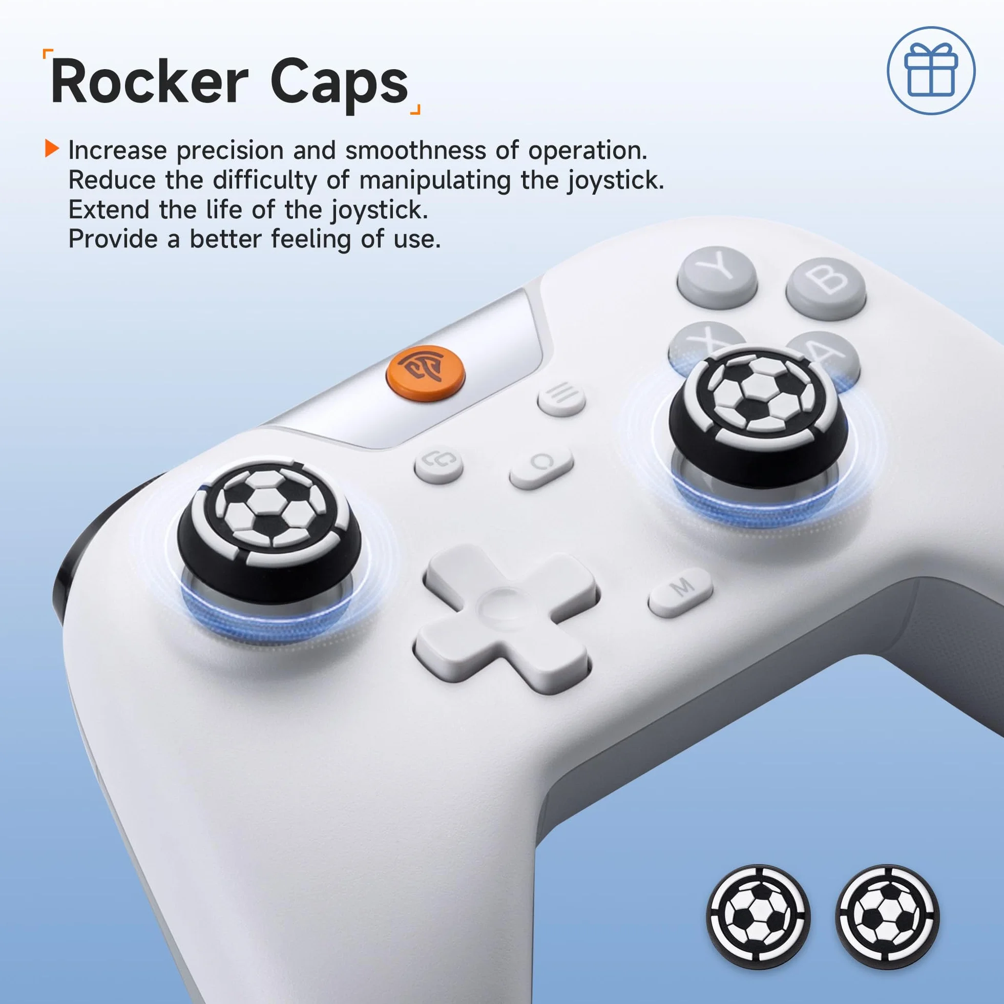 EasySMX X05 Bezprzewodowe kontrolery do komputera z RGB/wibracjami, joystickiem halowym, kontrolerem Bluetooth PC dla graczy/przełączników/telefonów komórkowych/Android/iOS/Android TV Box, 750 mAh