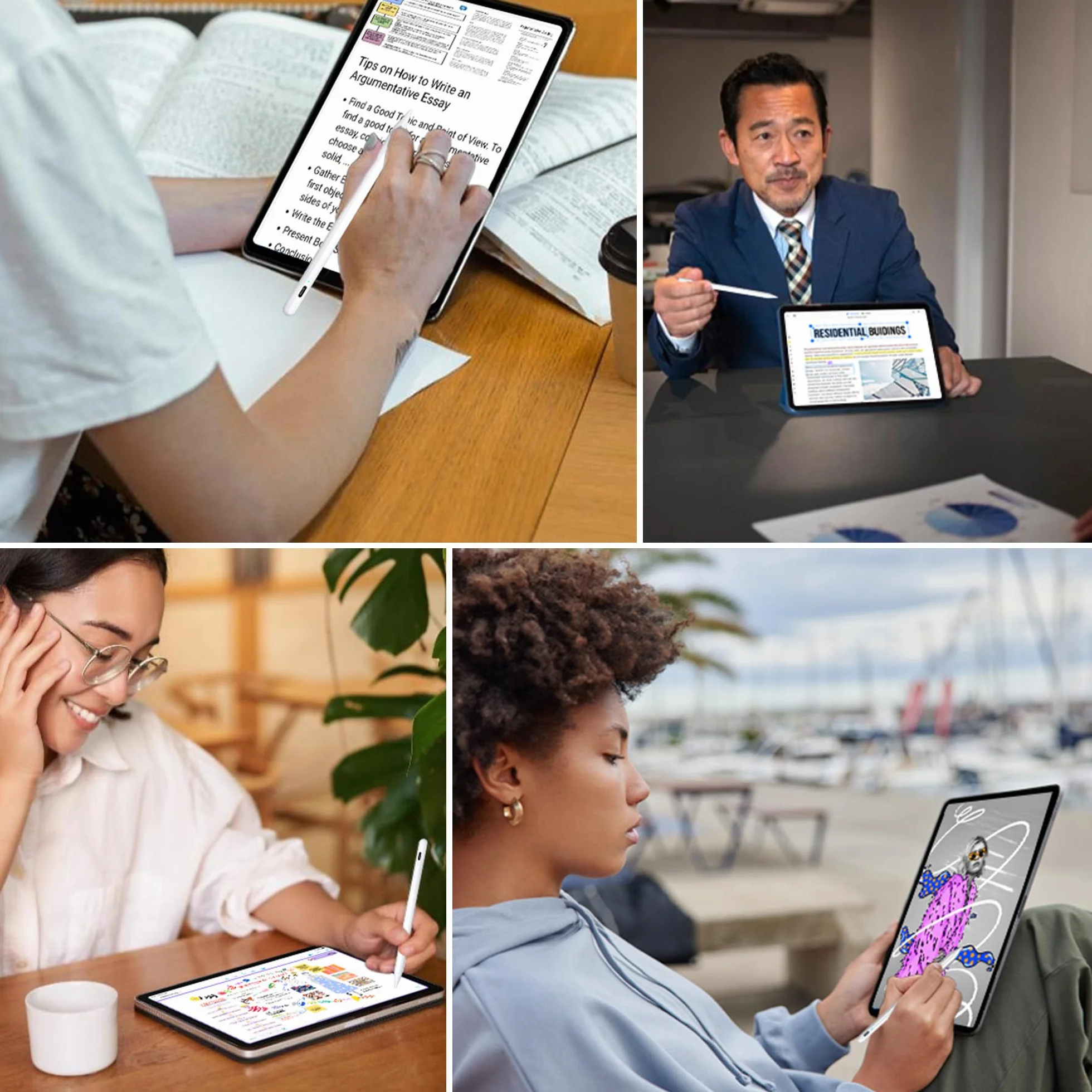 Rysik do Apple iPad 2018-2025, A16/10/9/8/7/6, Pro M5/M4/13/12.9/11, Mini 7/6/5, Air 13/11/5/4/3, magnes