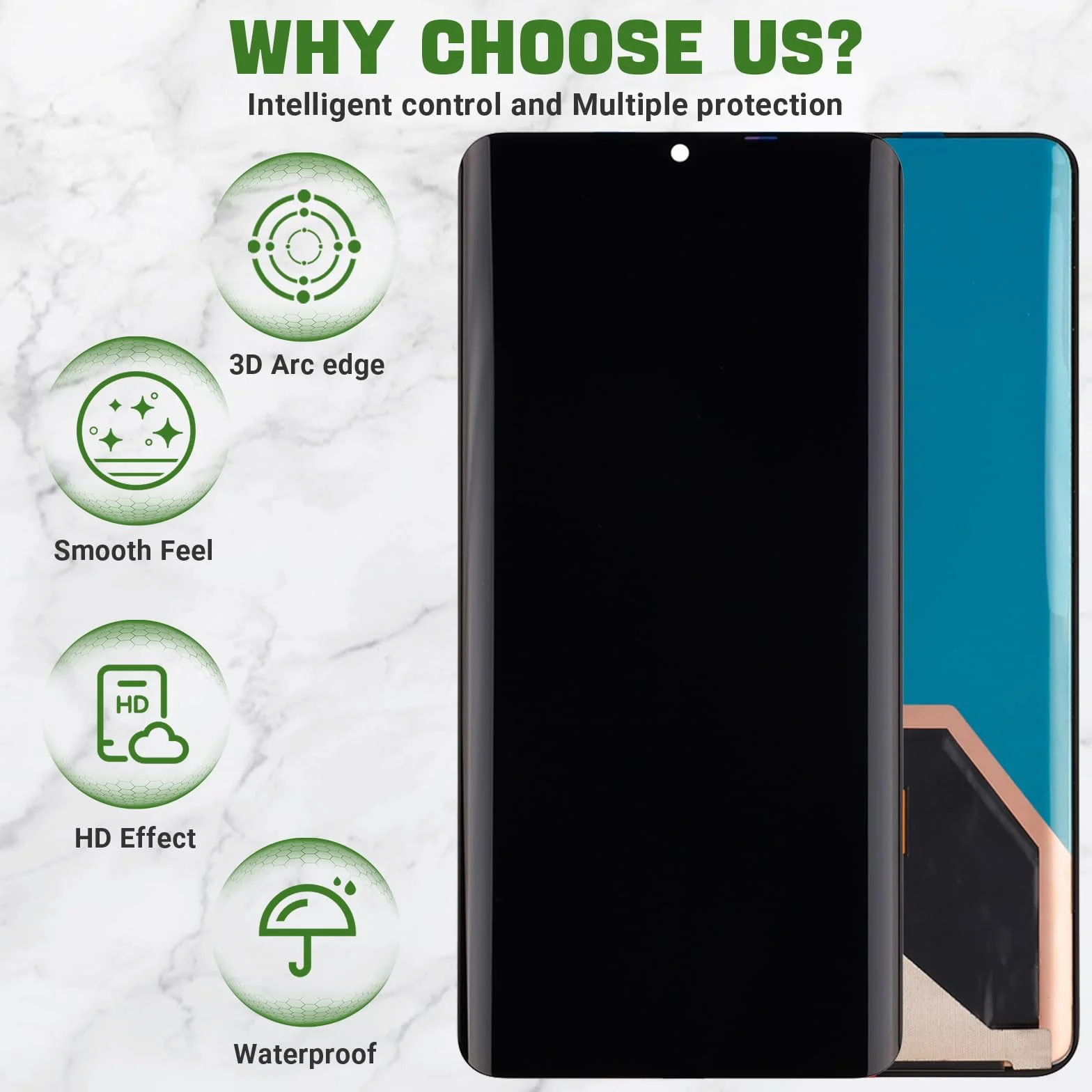Nowy cyfrowy cyfrowy cyfrowy zestaw TFT LCD do Huawei P30 Pro LCD Display Touch Digitizer z ulepszonym zestawem narzędzi naprawczych bez funkcji odcisków palców