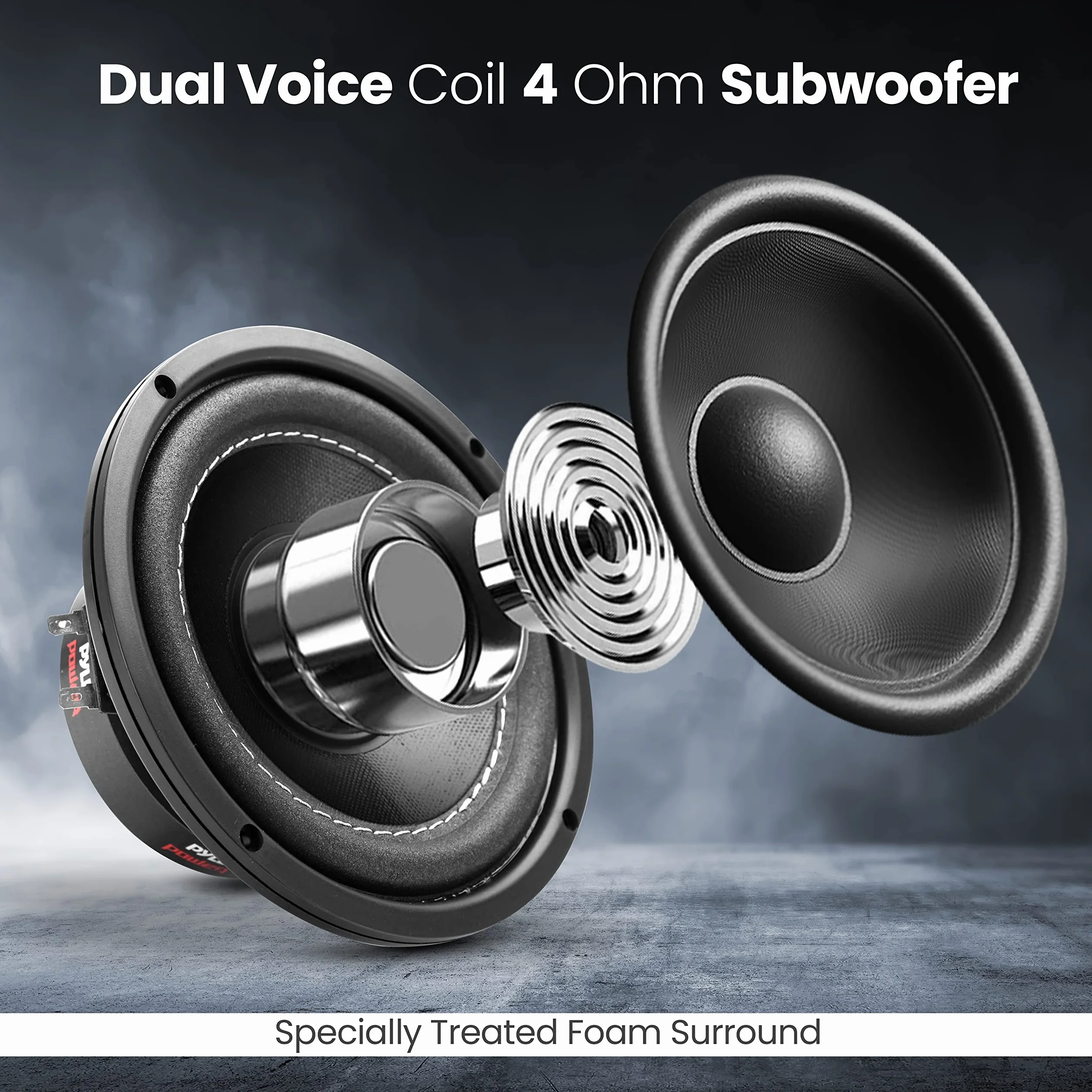 Pyle PLPW6D 6.5" 600W Dual Voice Coil 4 Ohm Car Subwoofer Speaker