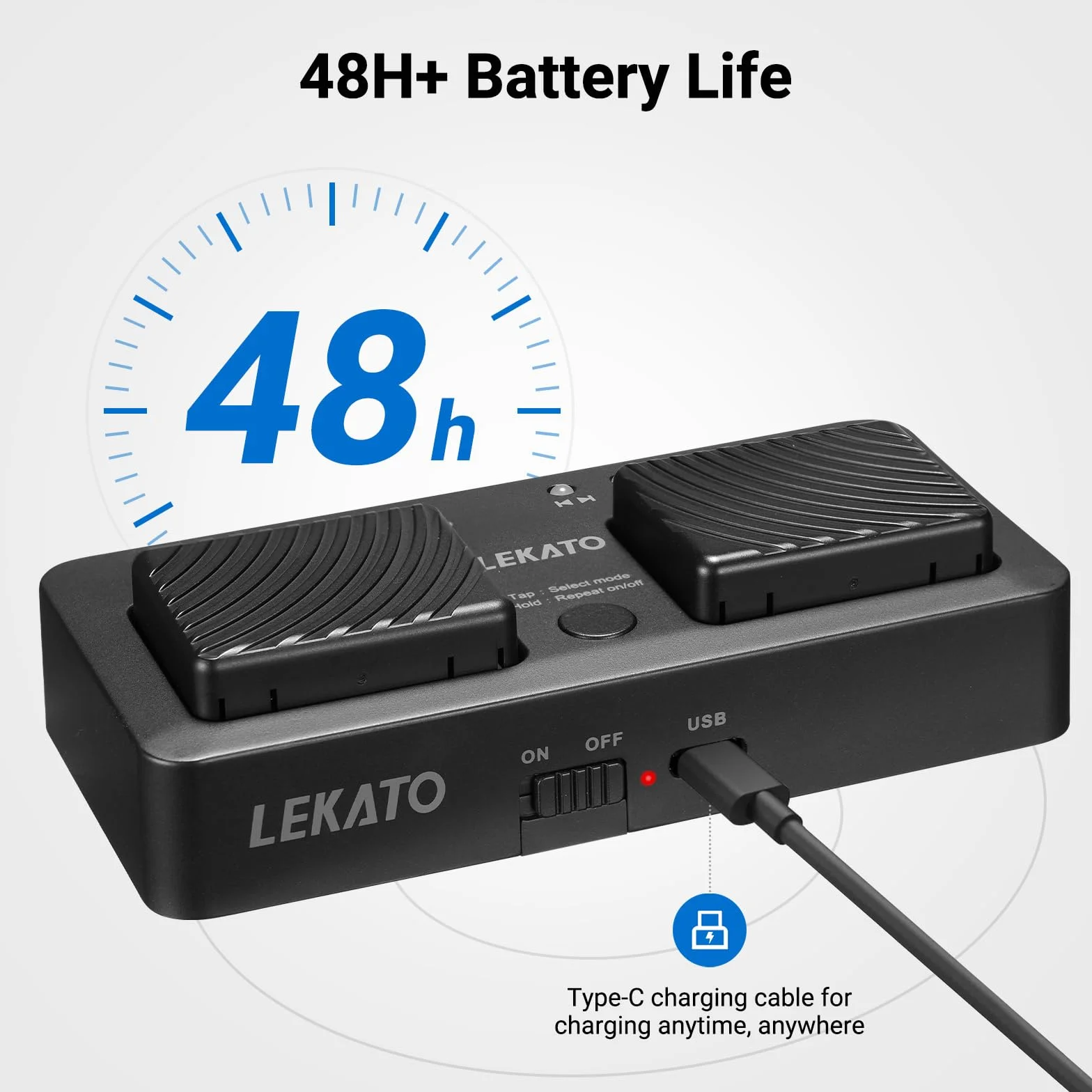 LEKATO Bezprzewodowy przewracania stron Bluetooth kompaktowa konstrukcja cichy kontroler do czytania nut iPada tabletu smartfona