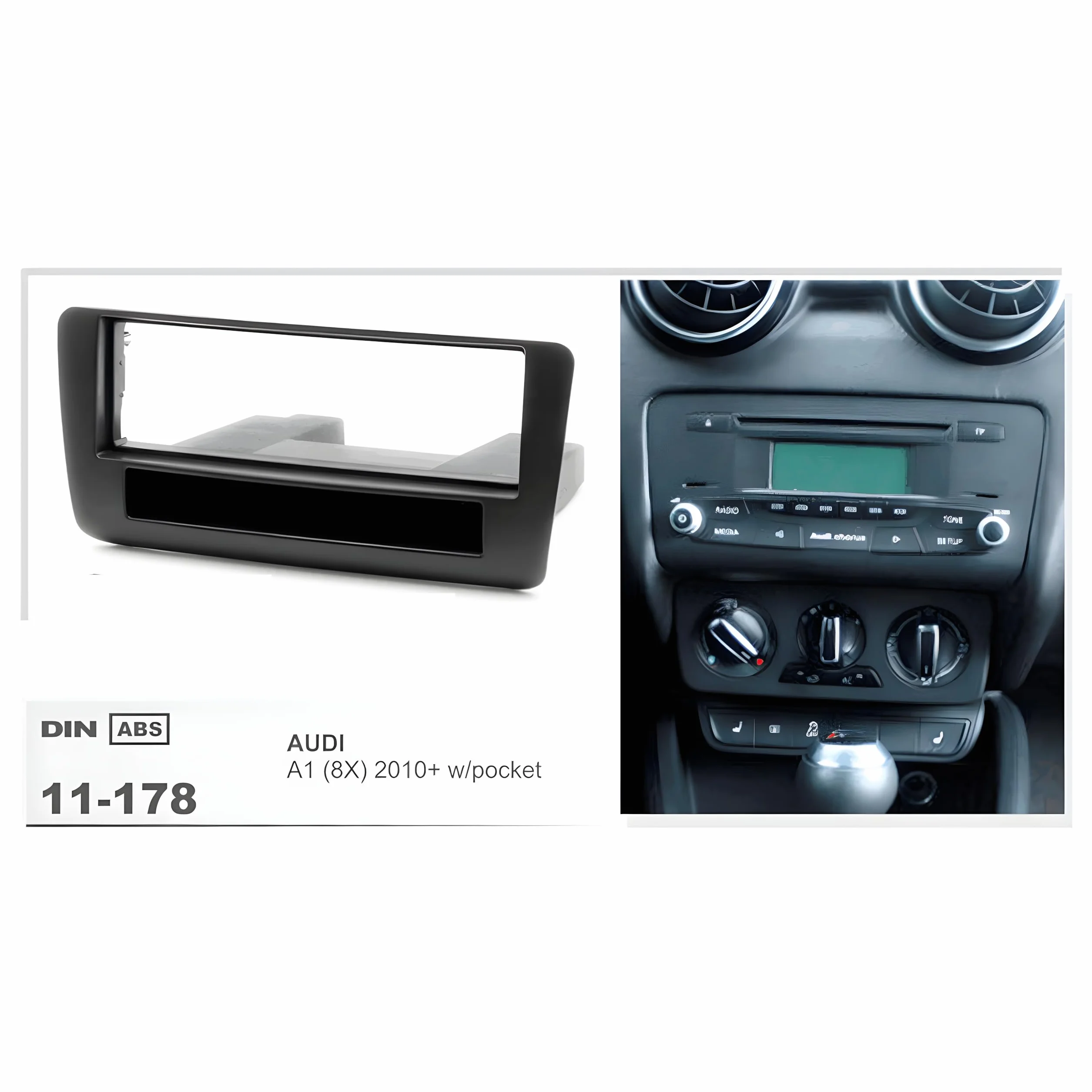 Sound-way radio samochodowe 2 DIN do Audi A1 z ramką i adapterem