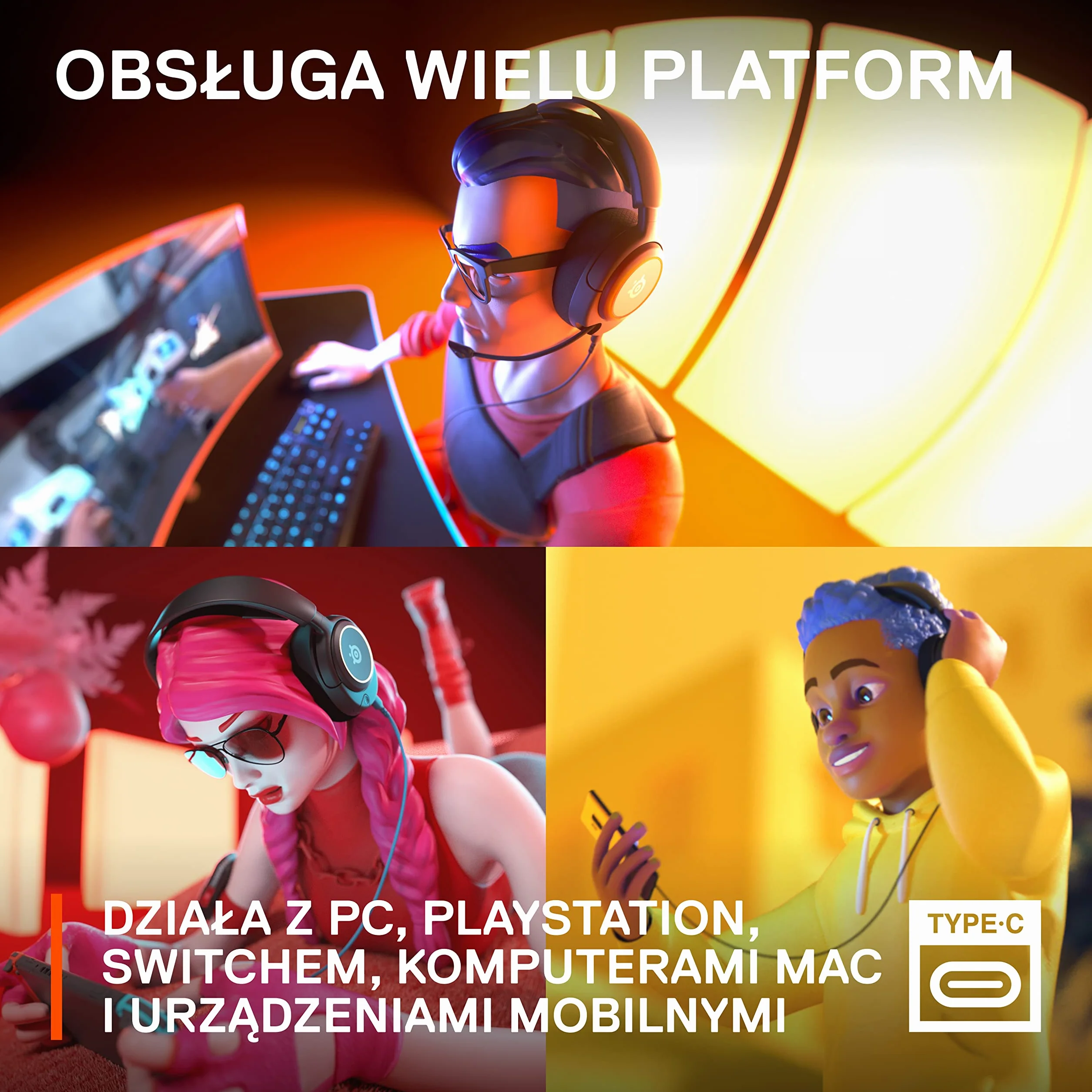 Steelseries Arctis Nova 3 Słuchawki Czarny