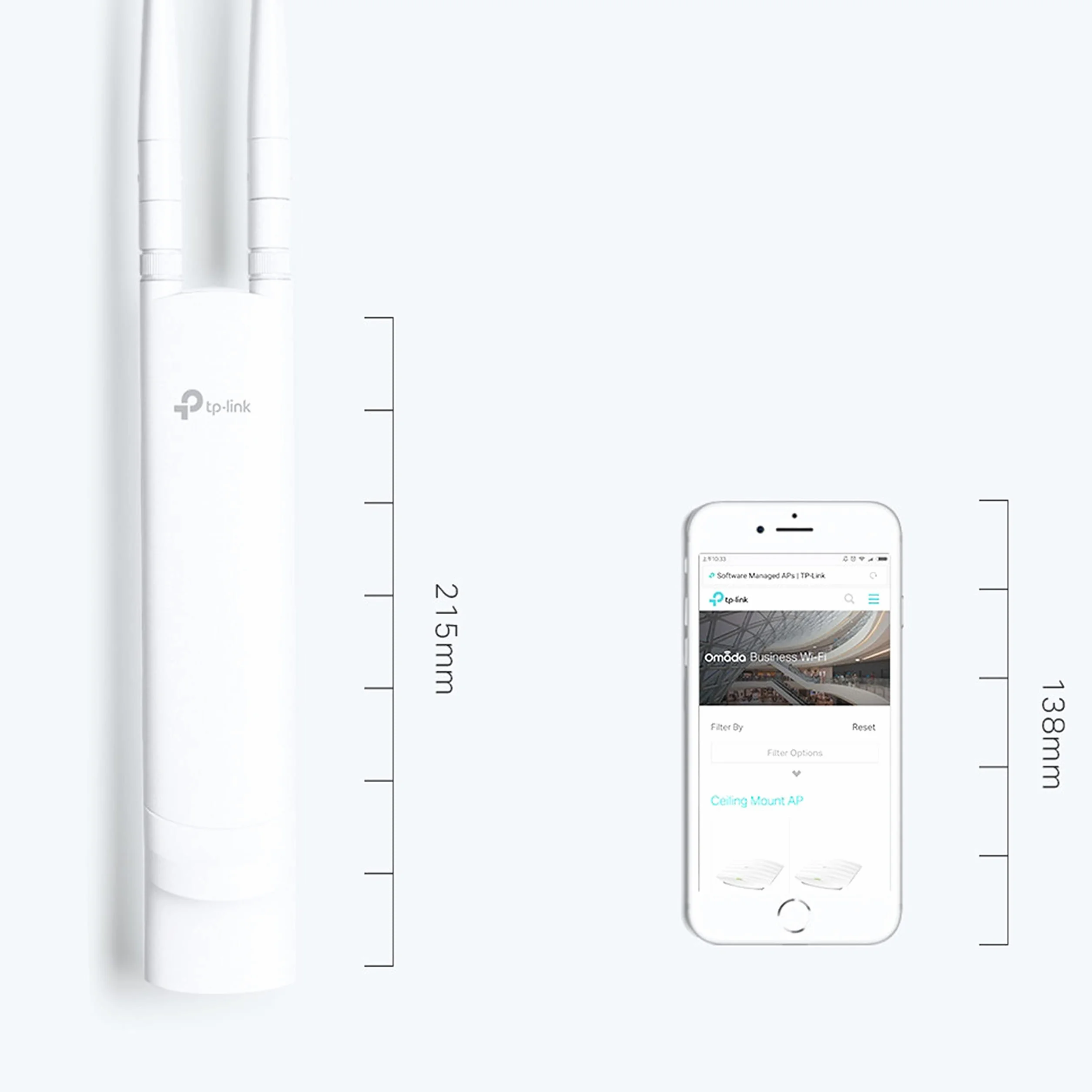 TP-Link EAP110-Outdoor | Zewnętrzny punkt dostępowy N300 | Obudowa IP65 | Obsługa PoE
